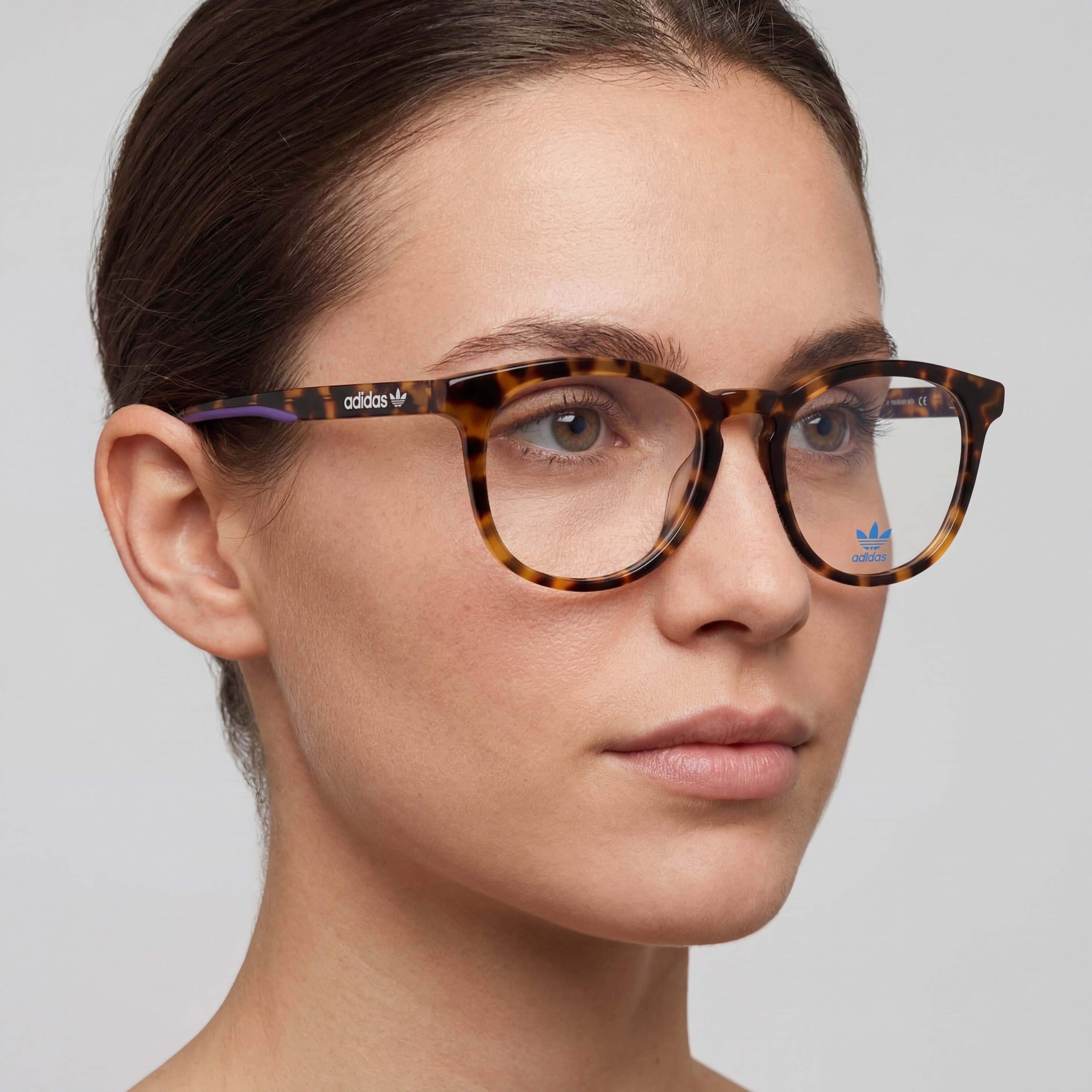 Gafas graduadas Adidas Originals OR5019-F para mujer, Habana rubio y Negro brillante, 54-17-140, Photo 4