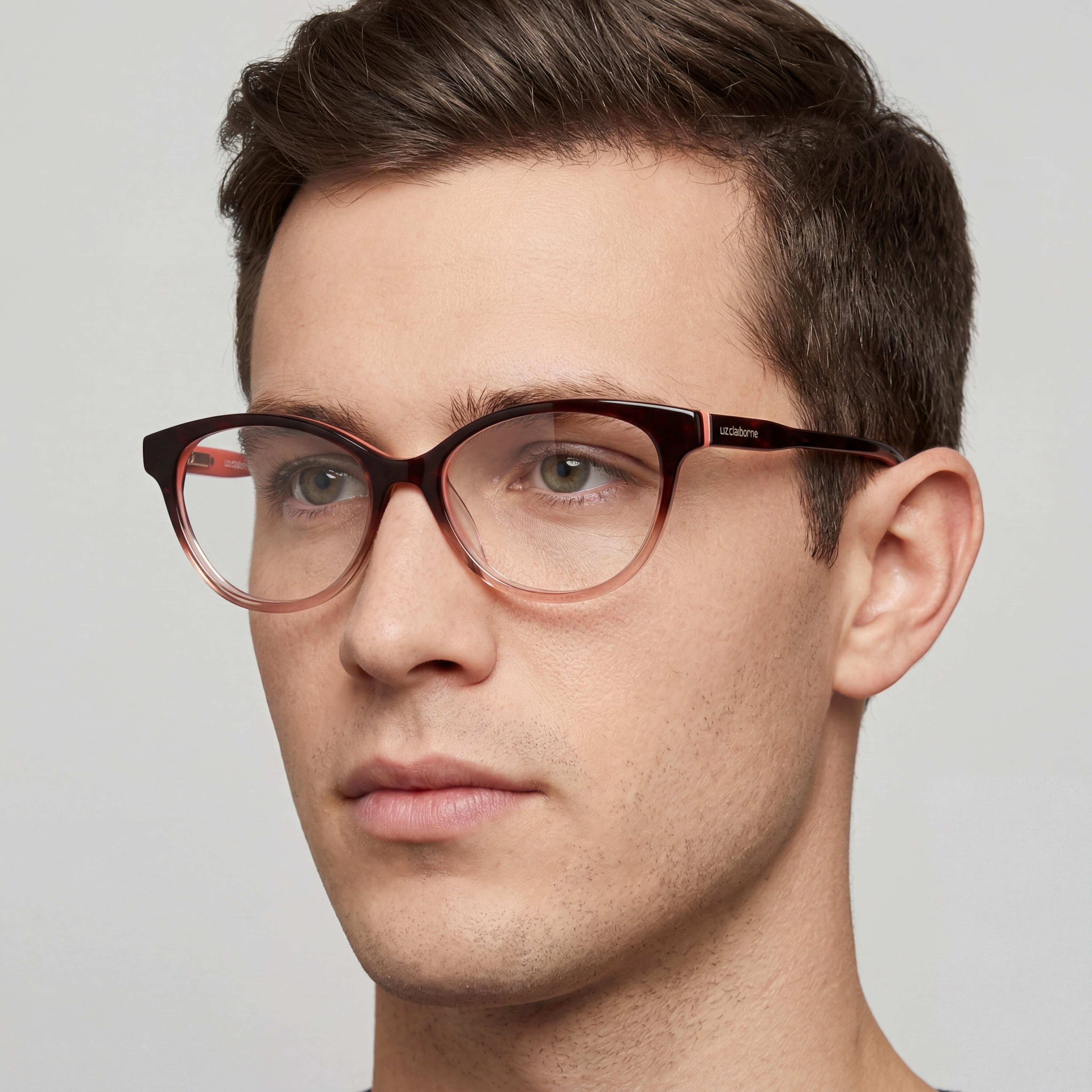 Liz Claiborne 452 Men's Acetate Brown Beige 51mm, Photo 5
