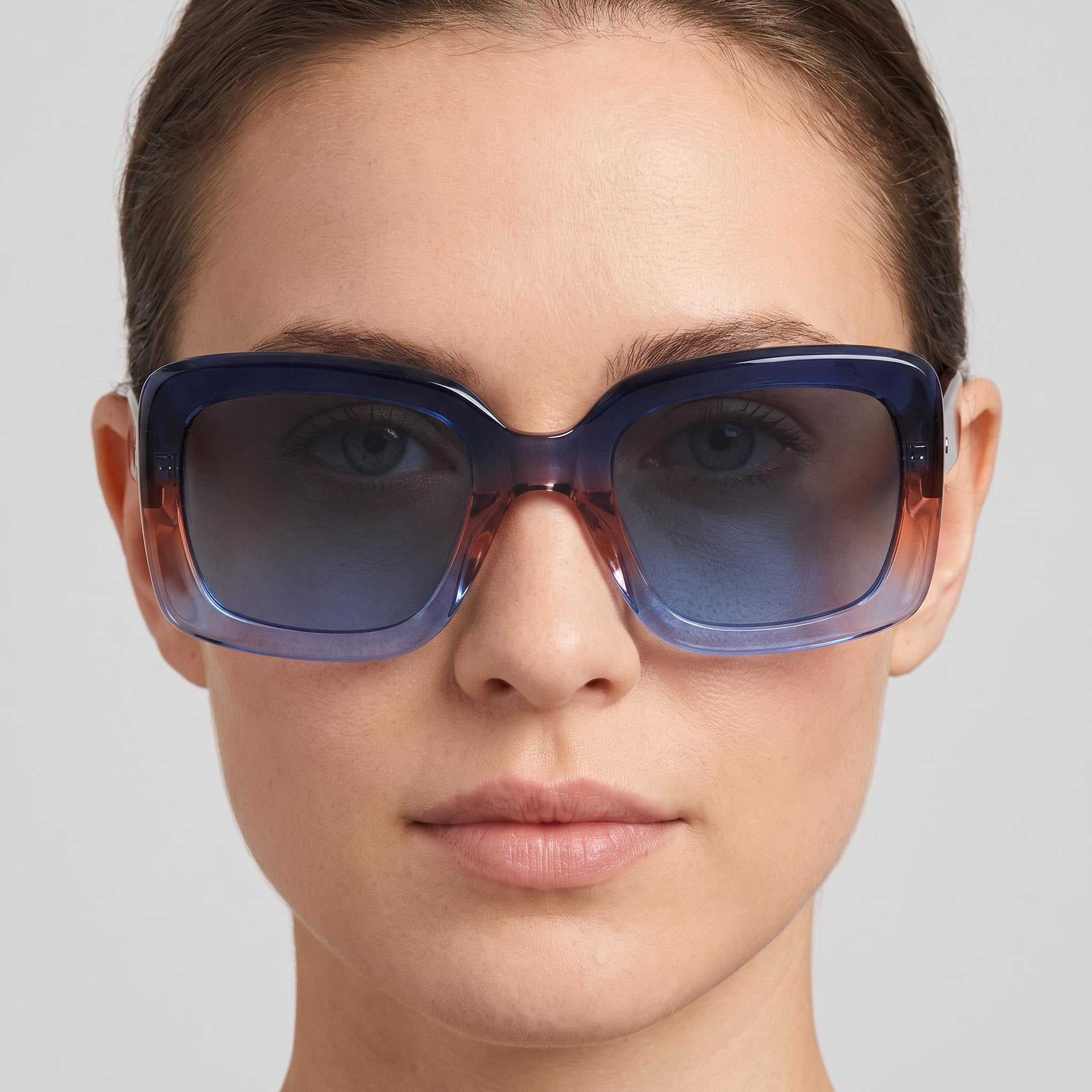 kate spade new york Bellamy/S Gafas de sol de plástico beige gris para mujer, lente azul beige de 52 mm, protección UV, no polarizadas, Photo 5