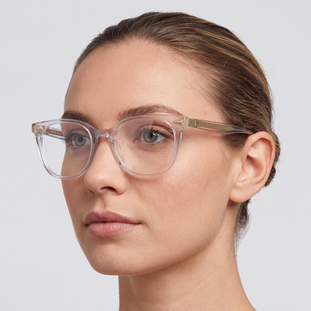 Gafas graduadas clásicas Tommy Hilfiger 2160 para mujer, montura gris con lentes multicolor, 50 mm, Photo 4