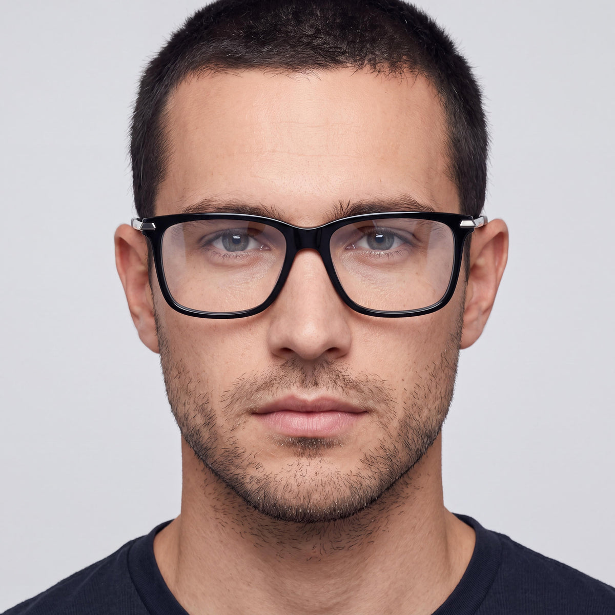 adidas Originals navigator Men's Plastic Frame in Shiny Black, Light Ruthenium Lens Width 55mm, Photo 4