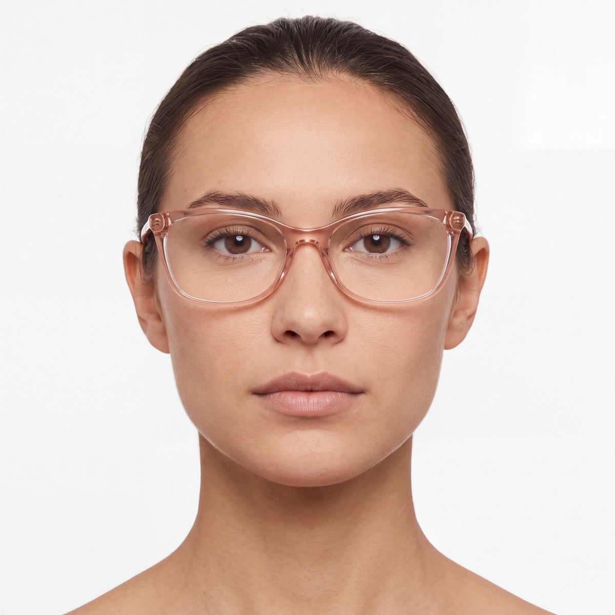 Gafas graduables de plástico transparente rosa con montura cat-eye Coach HC6192U para mujer, 52 mm, Photo 4