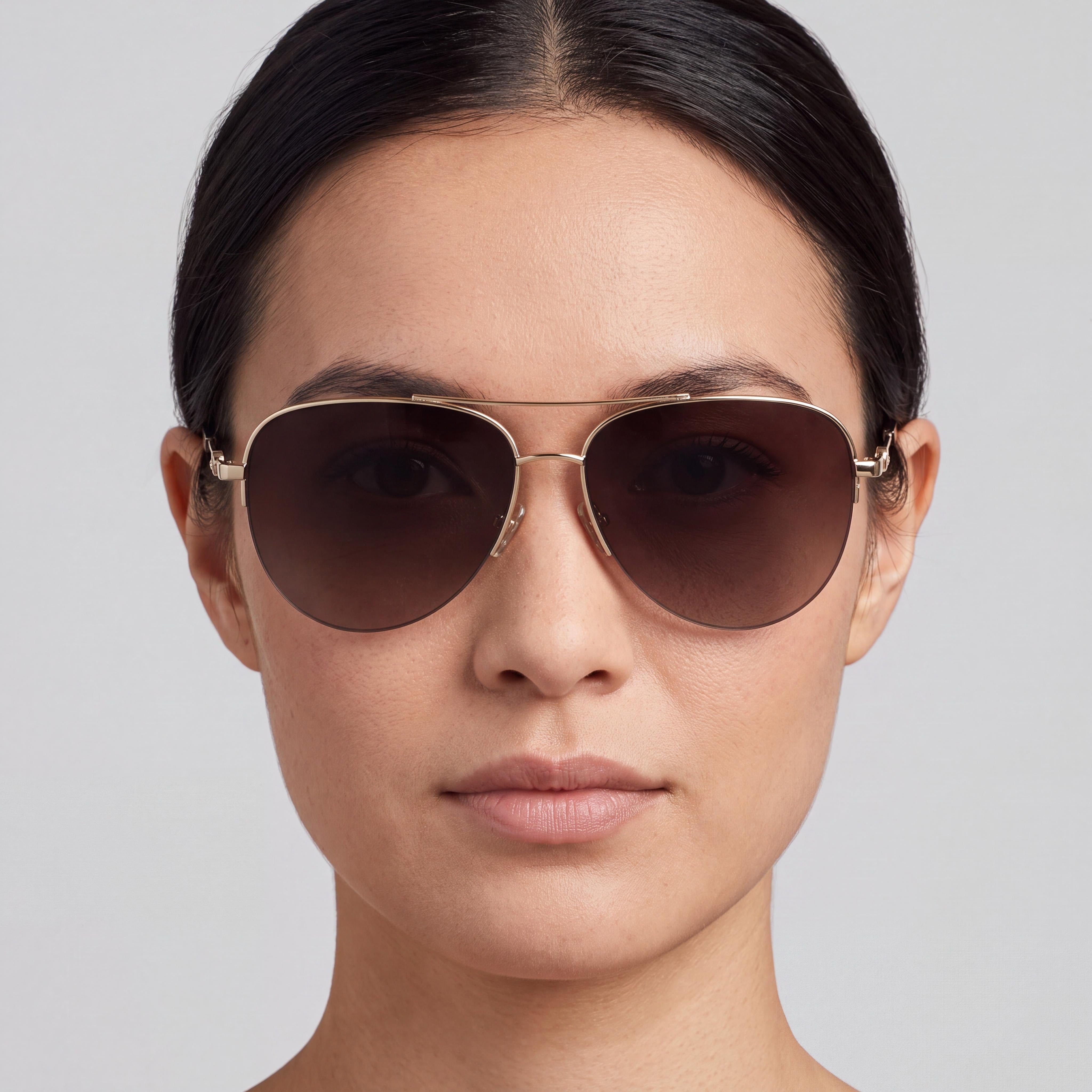 Kate Spade New York Maisie/G/S Gafas de sol de mujer marrones degradadas de acero inoxidable de La Habana con protección UV 60-15-140, Photo 5