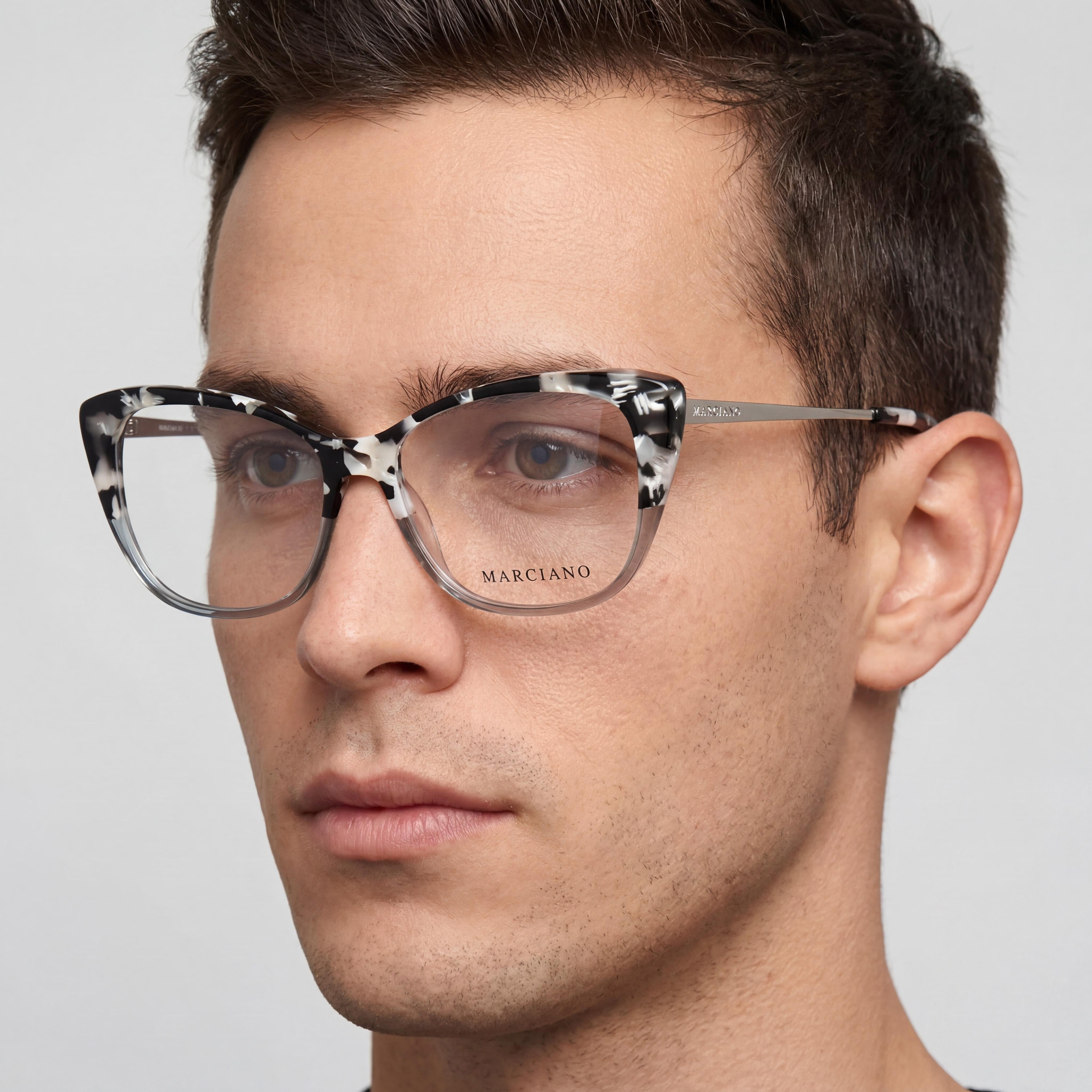 Gafas de sol Guess by Marciano Gm0352 para hombre, de plástico, color habana y paladio brillante, 54-15-140, Photo 4