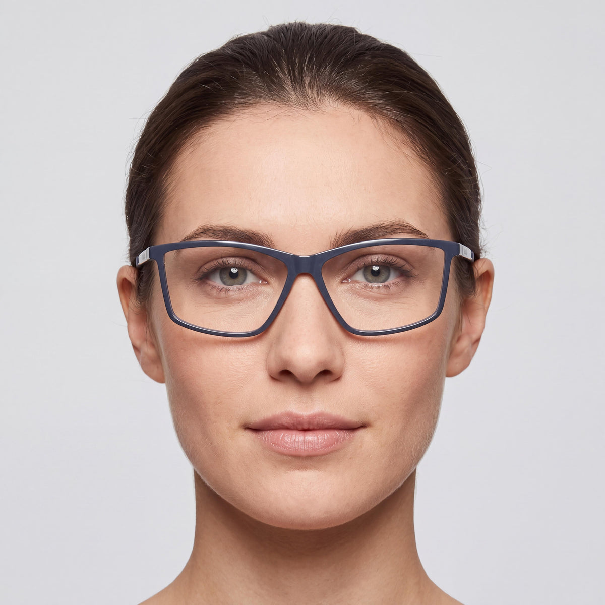 MAX &CO Comtemporary Women’s Eyeglass Frames with Shiny Blue INJECTED Frame Material 57-13-140, Photo 3