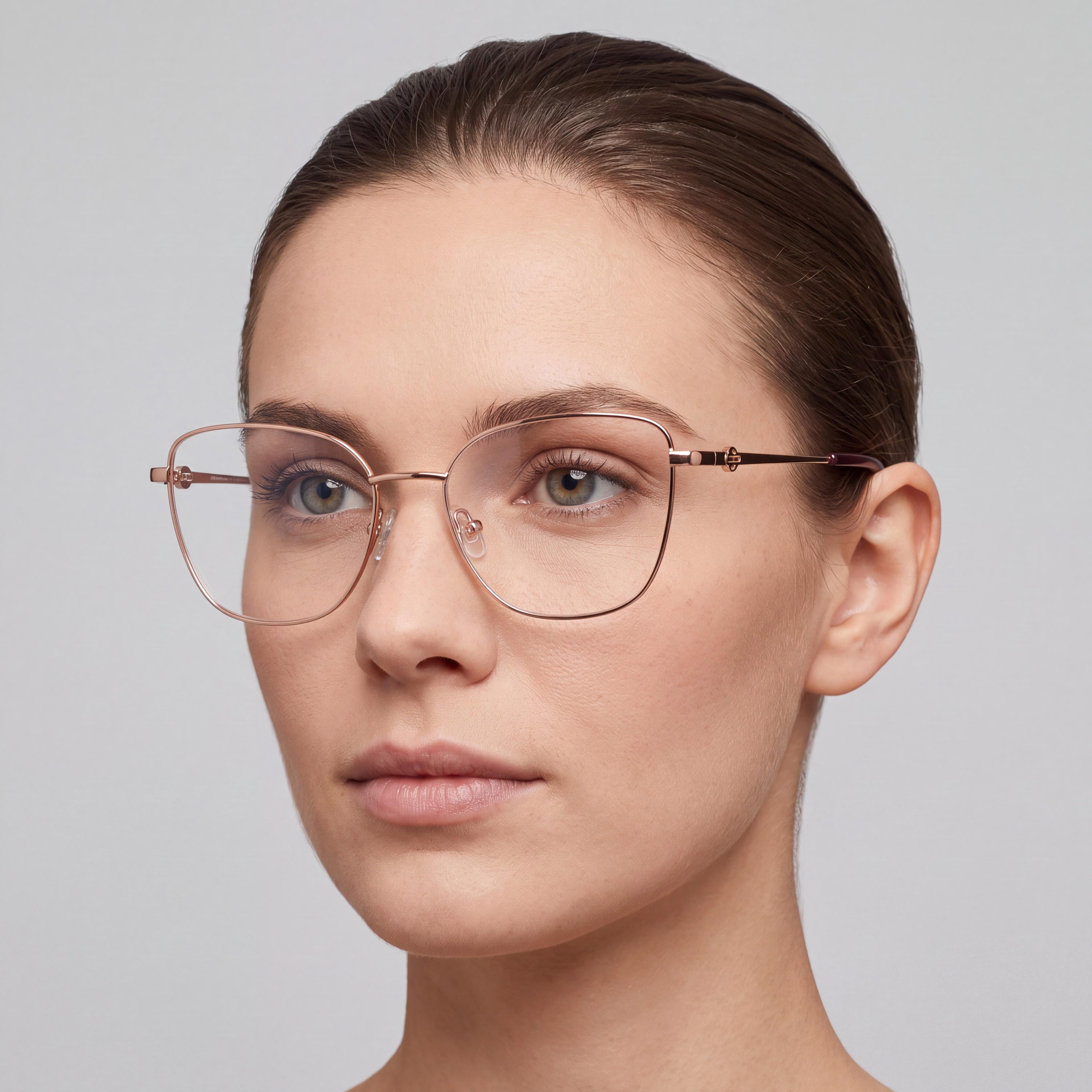 Harley-Davidson Hd50118 Women's Rose Gold Metal Eyeglasses, Lens Width 54mm, Bridge 16mm, Temple 145mm, Photo 4