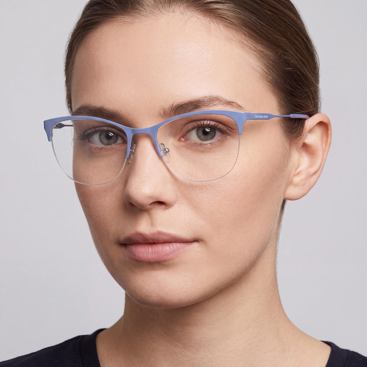 Calvin Klein CKJ22206 Blue Rectangle Eyeglasses for Women, Metal 52mm, Photo 4