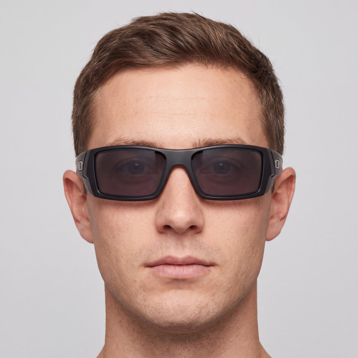 Oakley OO9014 para hombre, estilo clásico, montura de plástico negro pulido con lentes grises de 60 mm, Photo 4