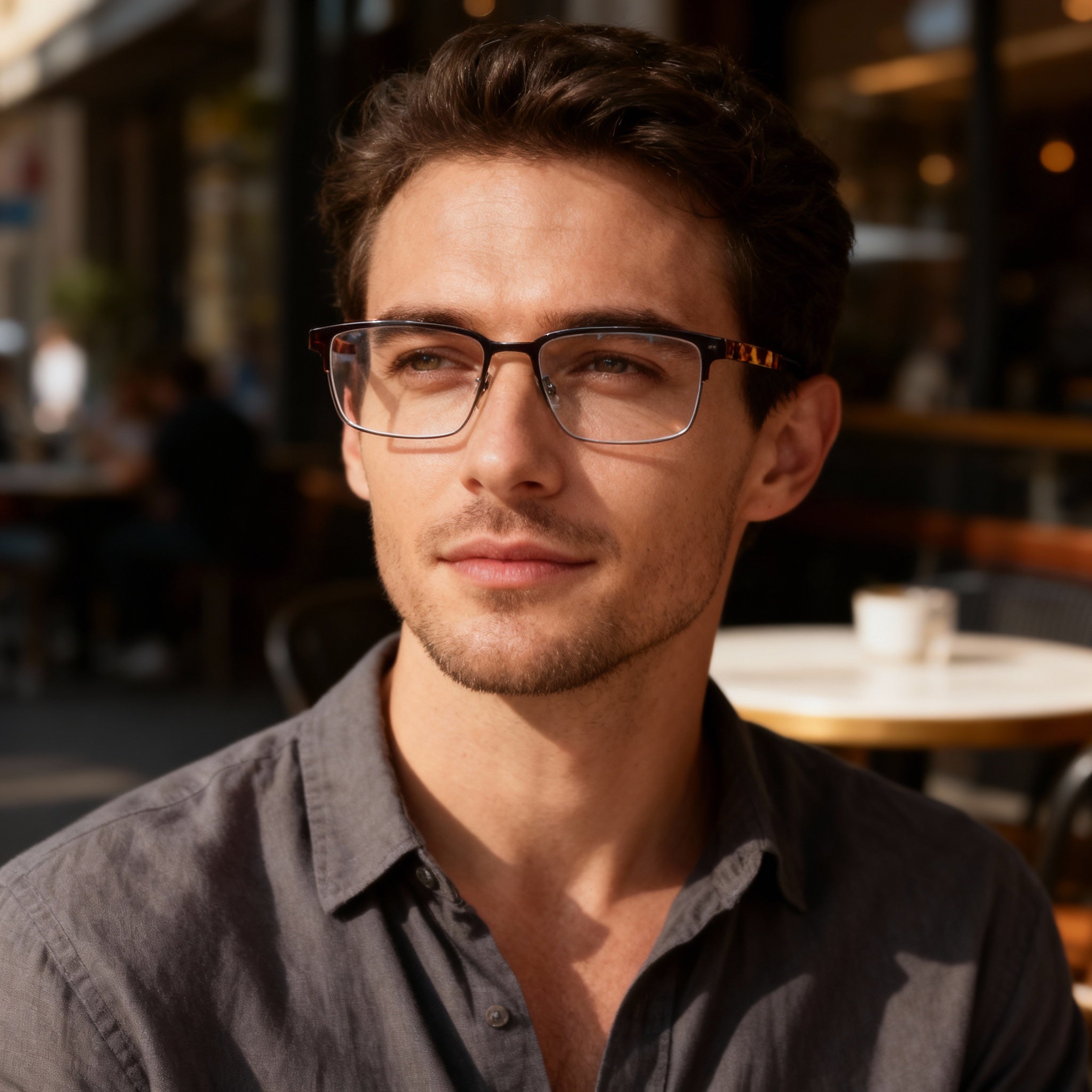 Harley-Davidson Rugged Model Men's Eyewear, with a Matte Black Frame, offering a Standard Fit., Photo 4