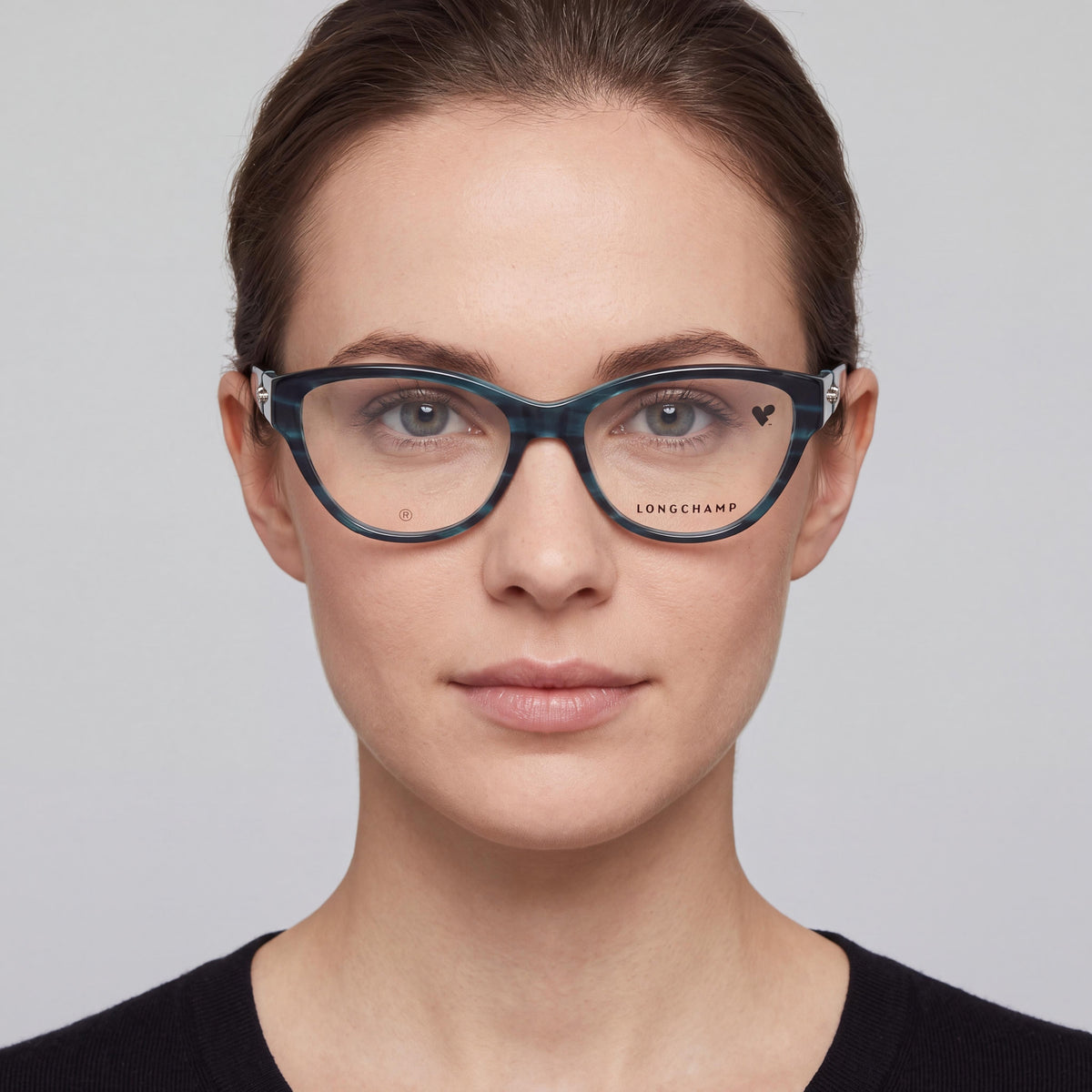 Longchamp Modern LO2721 Women's Eyeglasses with Acetate Frame and Petrol Horn Color, Non-Polarised Lenses, 54mm, Photo 3