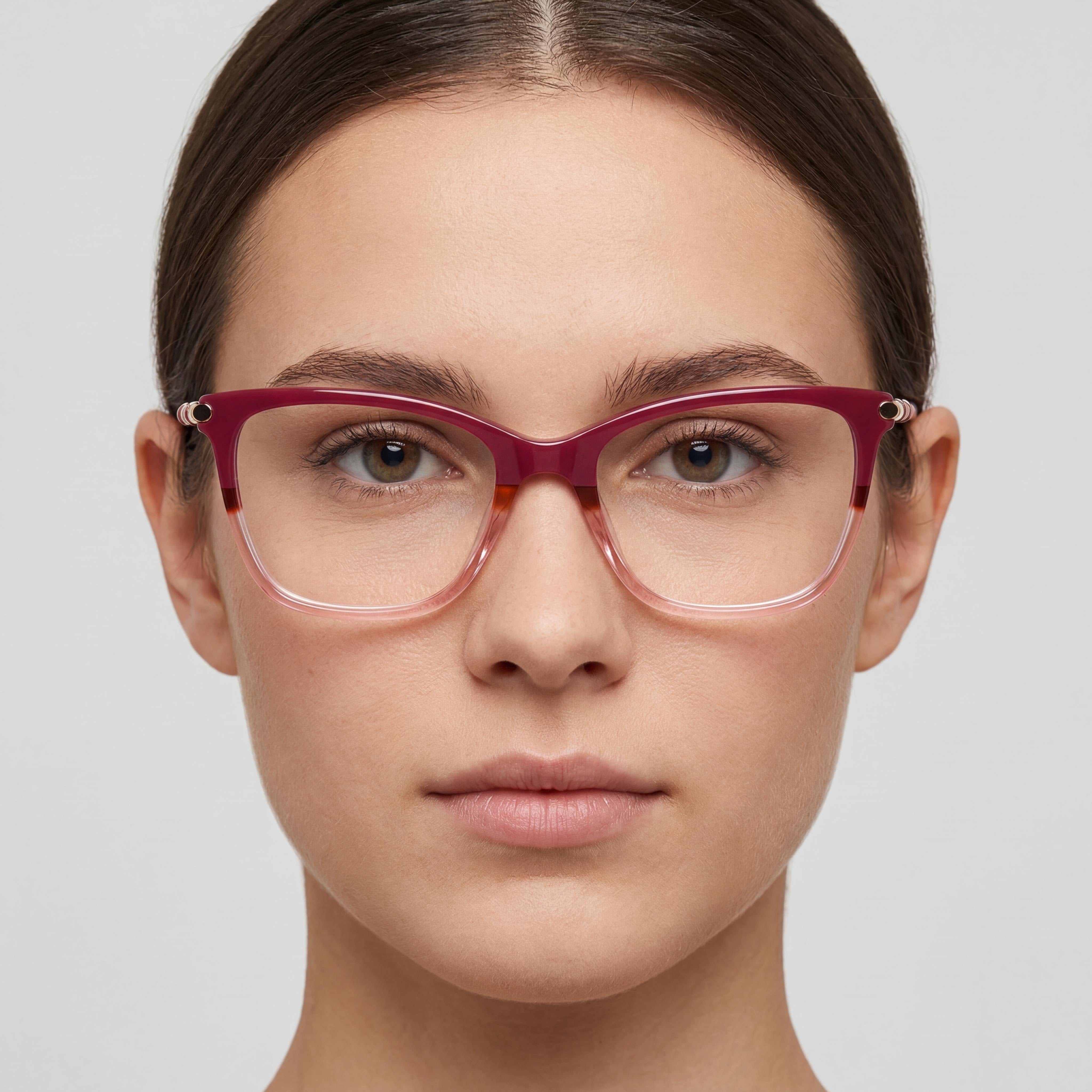 Gafas ópticas Carolina Herrera Modern para mujer con montura de acetato tipo cat-eye Cherry Havana 53mm, Photo 4