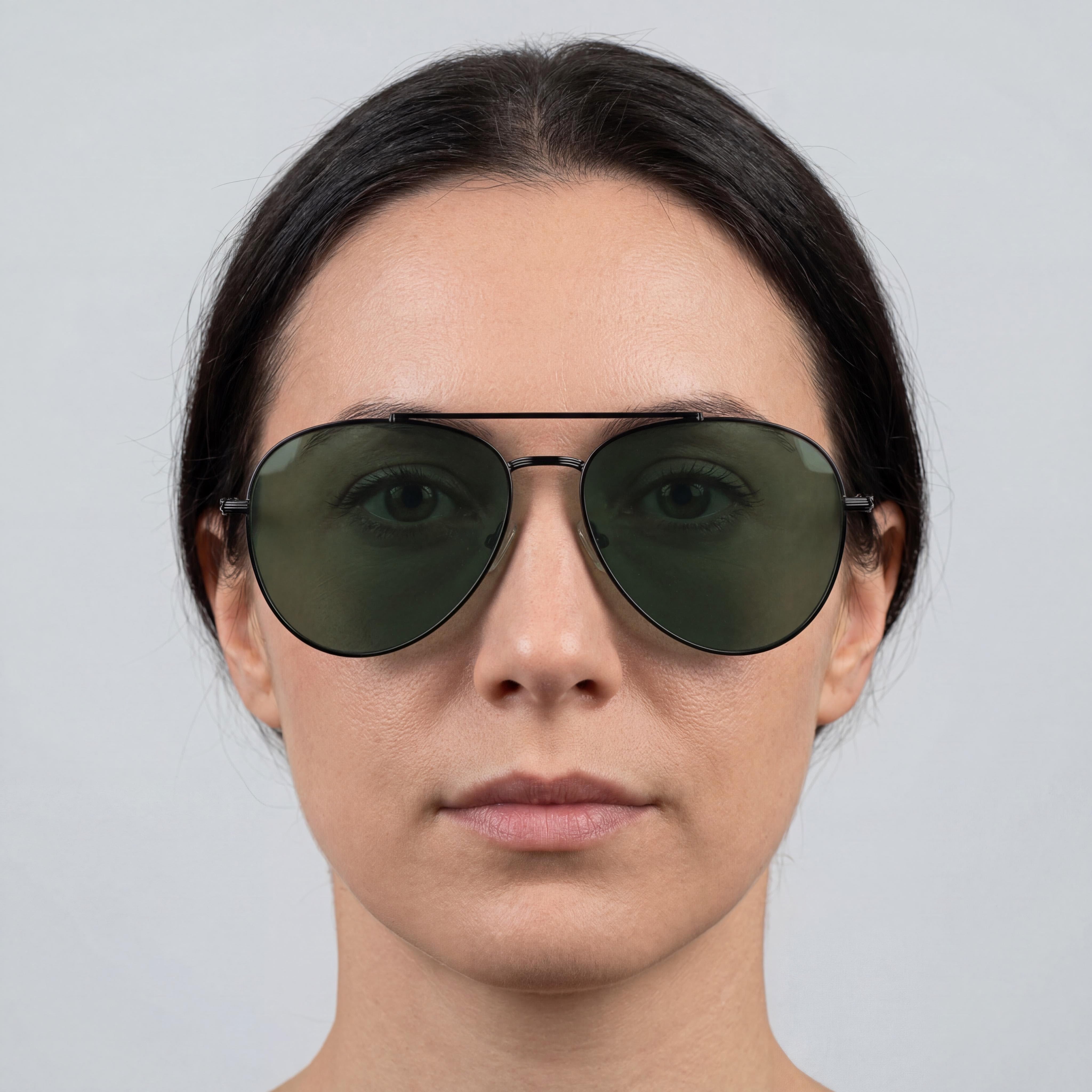 Ferragamo Sf316s Women's Sunglasses with Matte Black Titanium Frame and , Lens Width 61mm, Photo 5