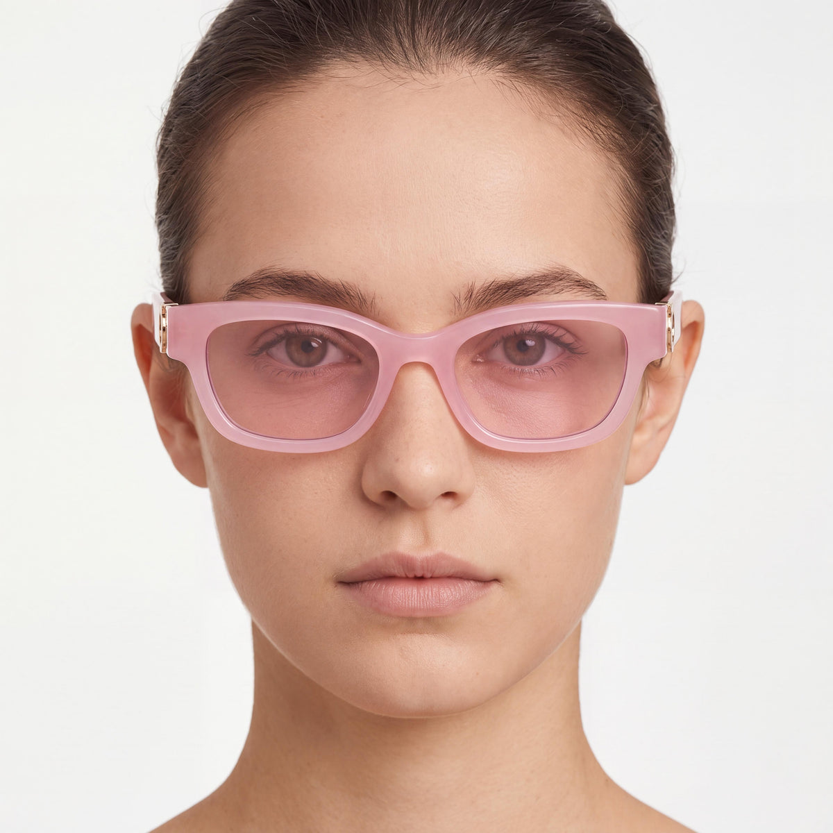 Ferragamo Sf2067s Women's Acetate Frame Sunglasses in Opaline Rose with Protection Lens Width 52mm, Photo 4