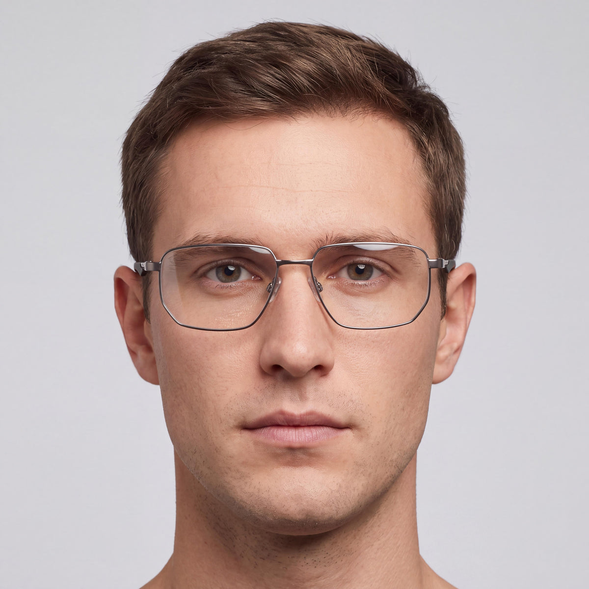 Nike Casual Men's Metal Eyeglasses Satin Gunmetal Black 57mm, Photo 4