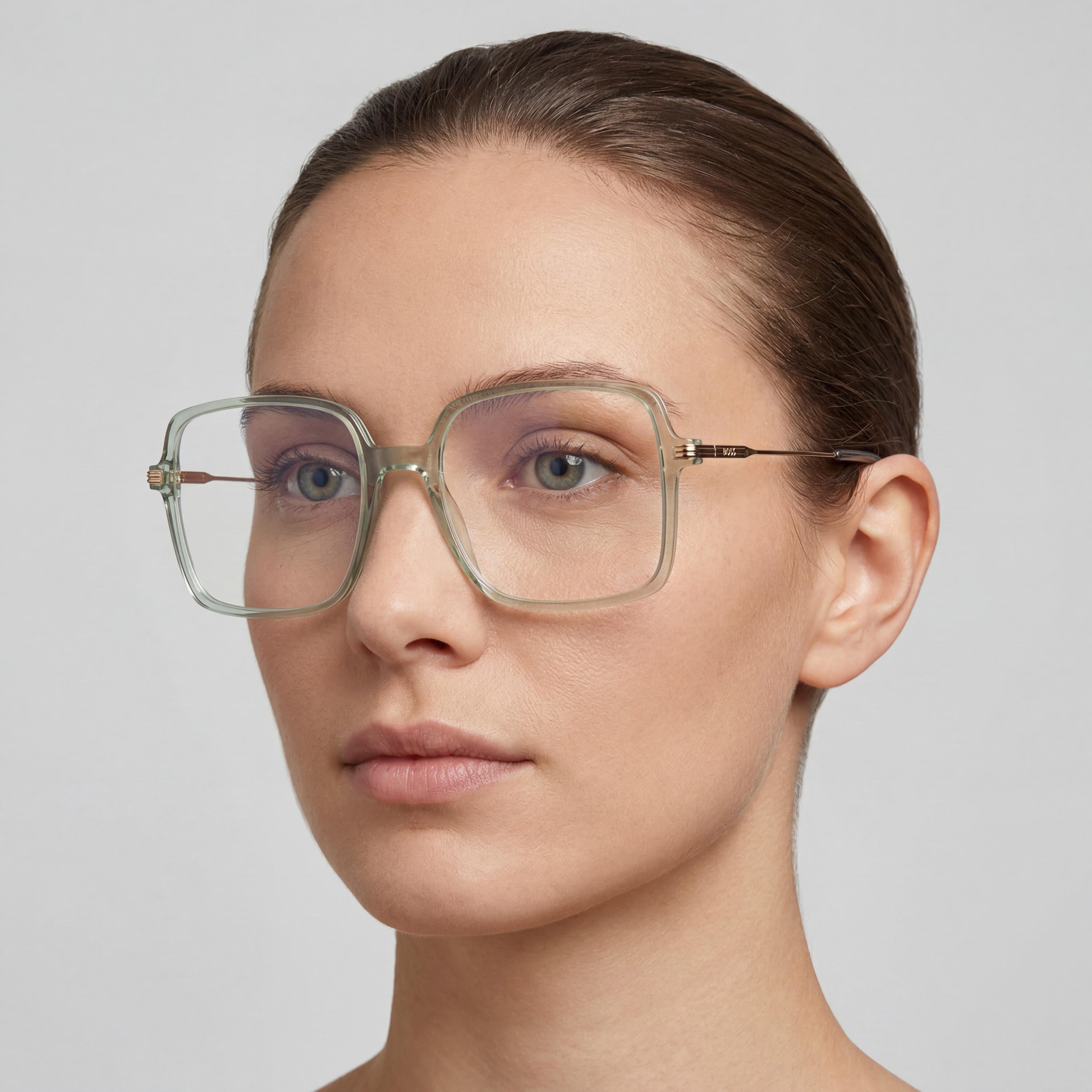 Hugo Boss Modern Women's Metal Frame Optical Eyeglasses in Aqua Color, Lens Width 54mm, Bridge 17mm, Temple 140mm, Photo 5