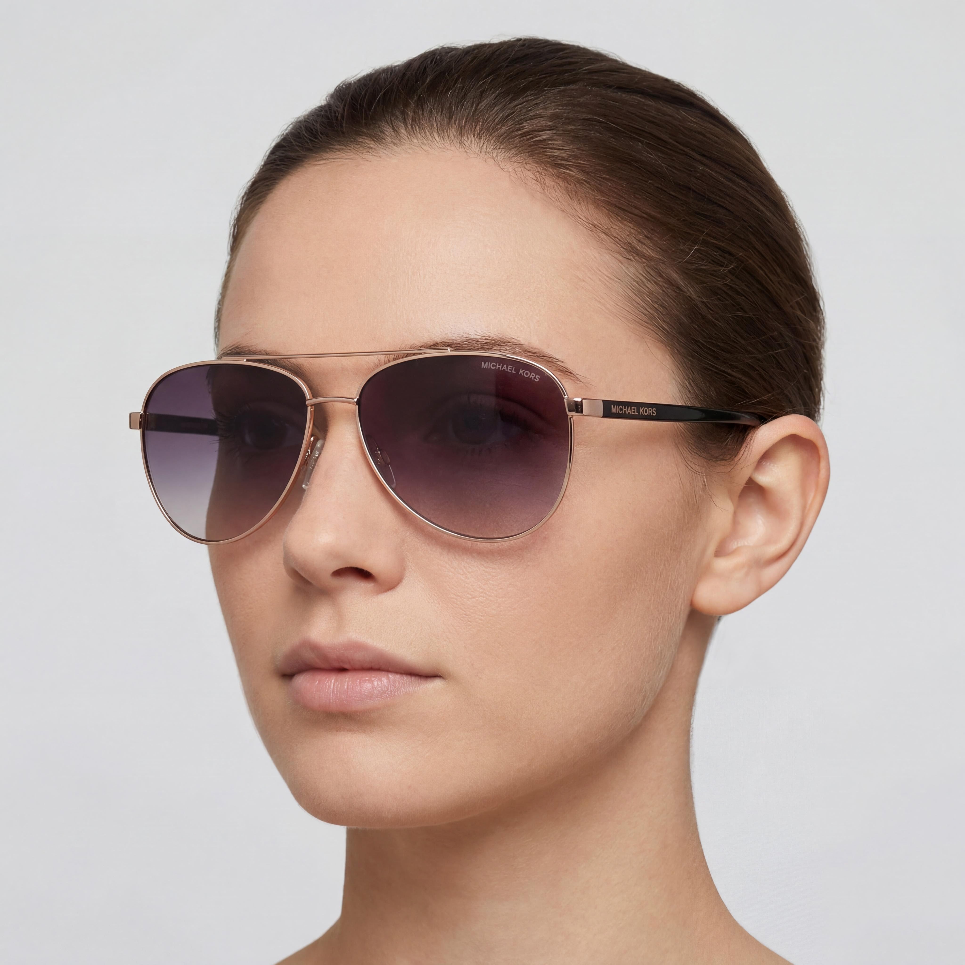 Michael Kors MK5007 HVAR Women's Rose Gold Composite Frame Grey Rose Gradient UV400 Sunglasses 59mm, Photo 4
