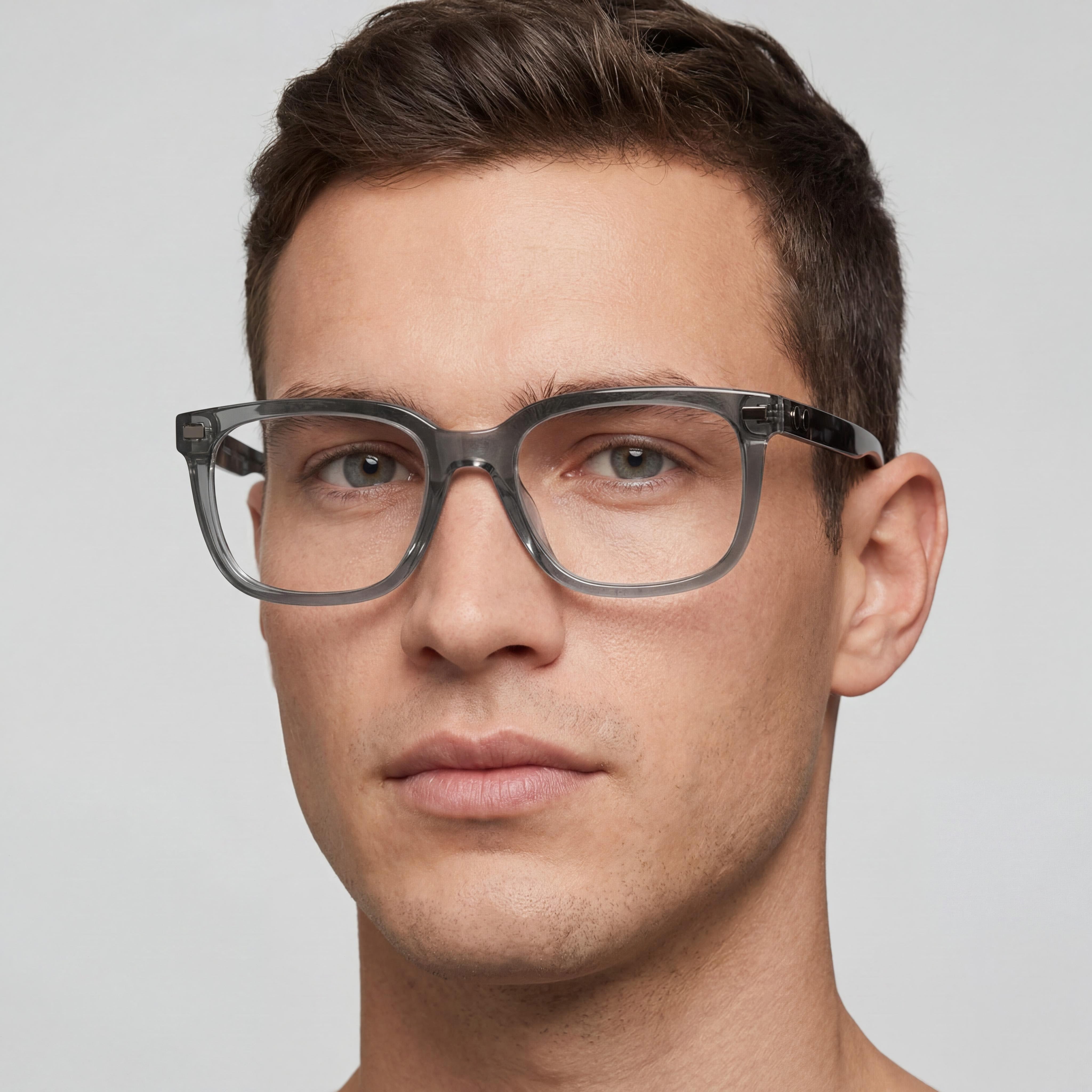 Coach Hc6266u Universal Fit Men's Transparent Grey Plastic Prescription Eyeglass Frames 53mm, Photo 4
