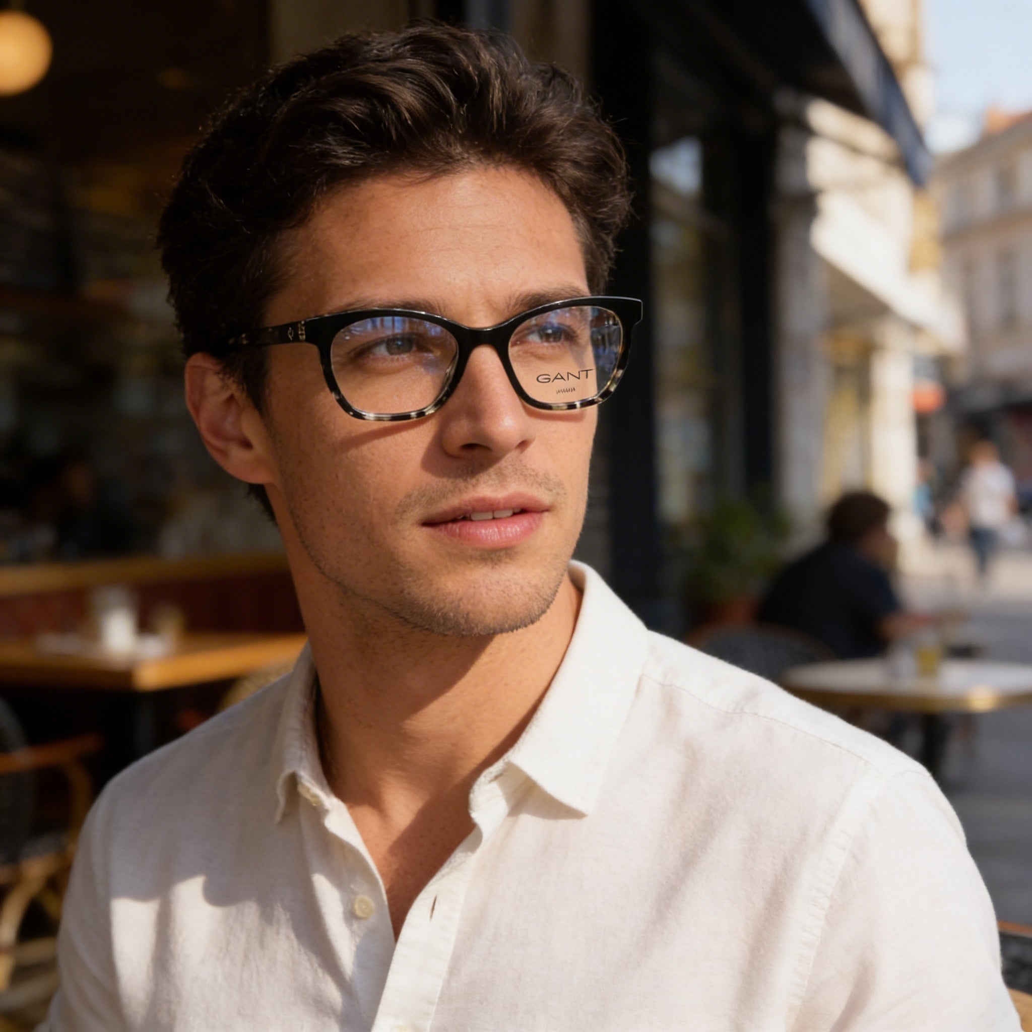 Gant GA4095 - Montura de plástico color Habana para hombre con lentes de policarbonato (49-17-135), Photo 5