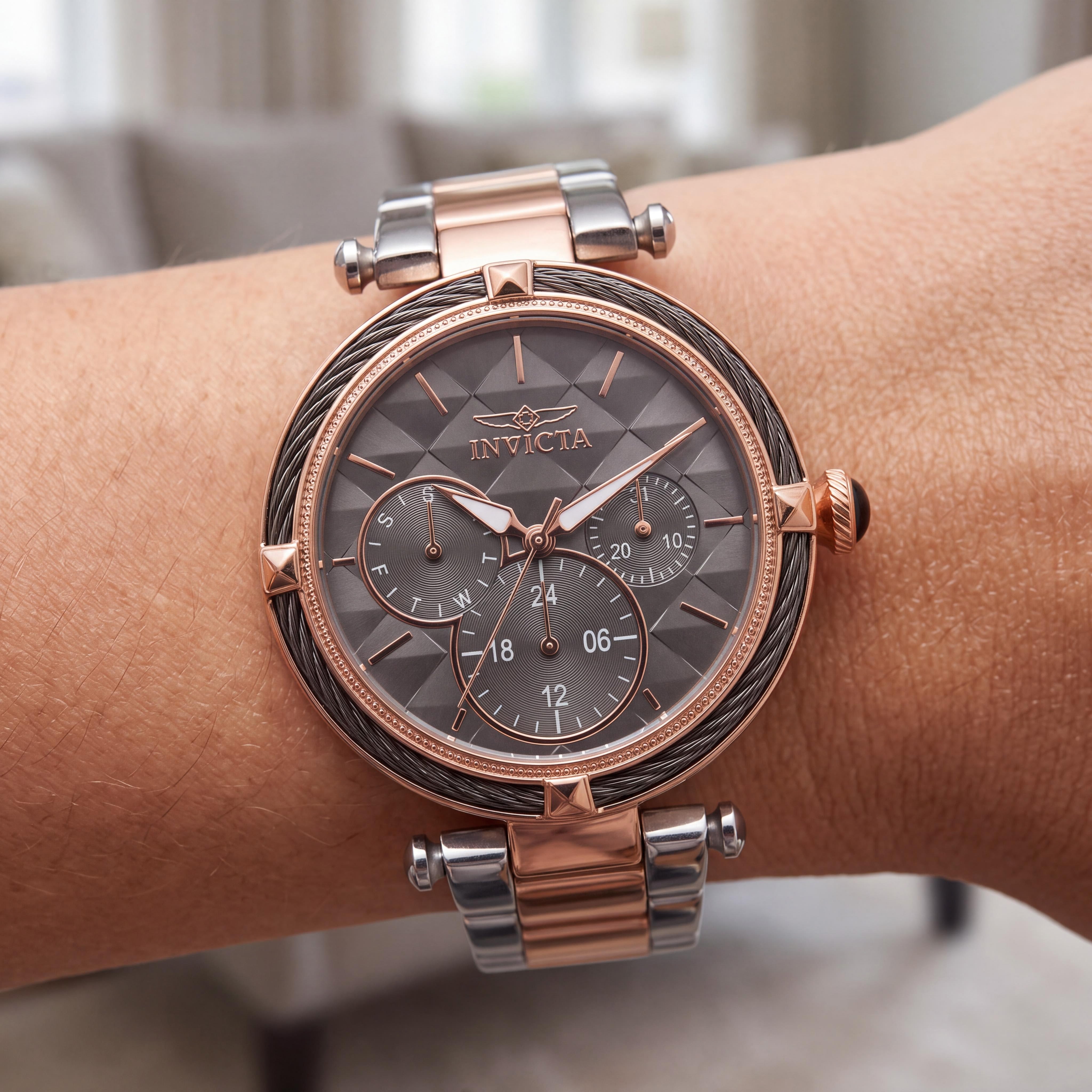 Invicta Bolt 28963 Women's Stainless Steel Rose Gold-tone Quartz Watch 36.5mm, Photo 3