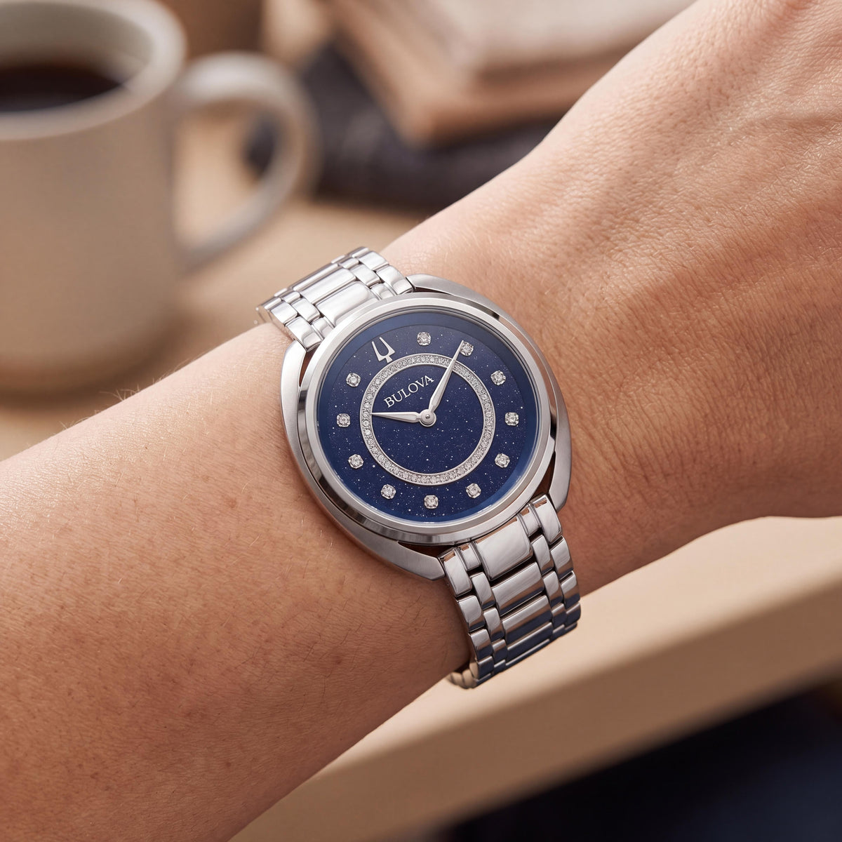 Bulova Women's Analog Display Watch, identified as the 'bracelet' Model, and featuring a bracelet-style band., Photo 4