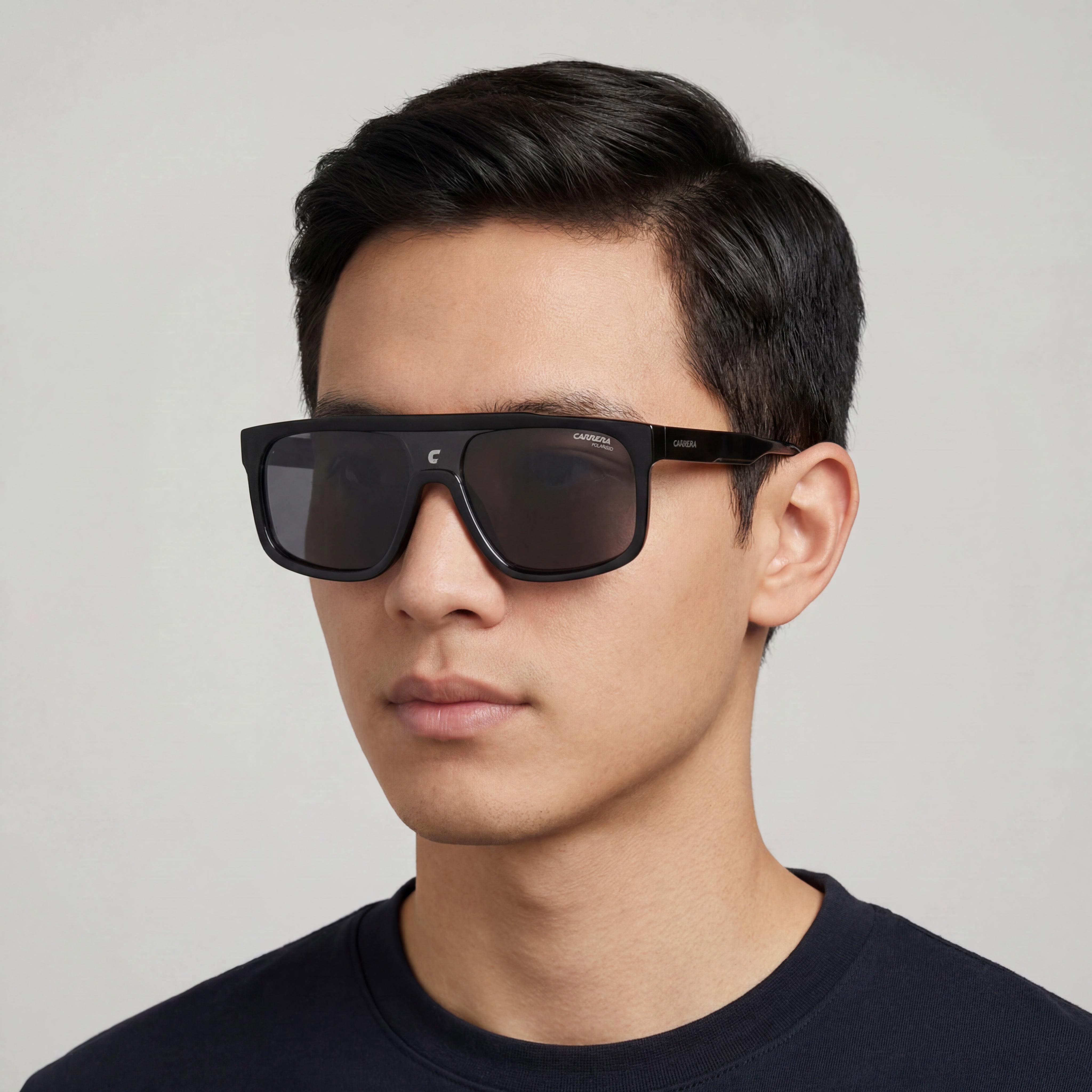 Carrera 1061/S Black Grey Rectangle Polarized Sunglasses Unisex, 59mm, Photo 5