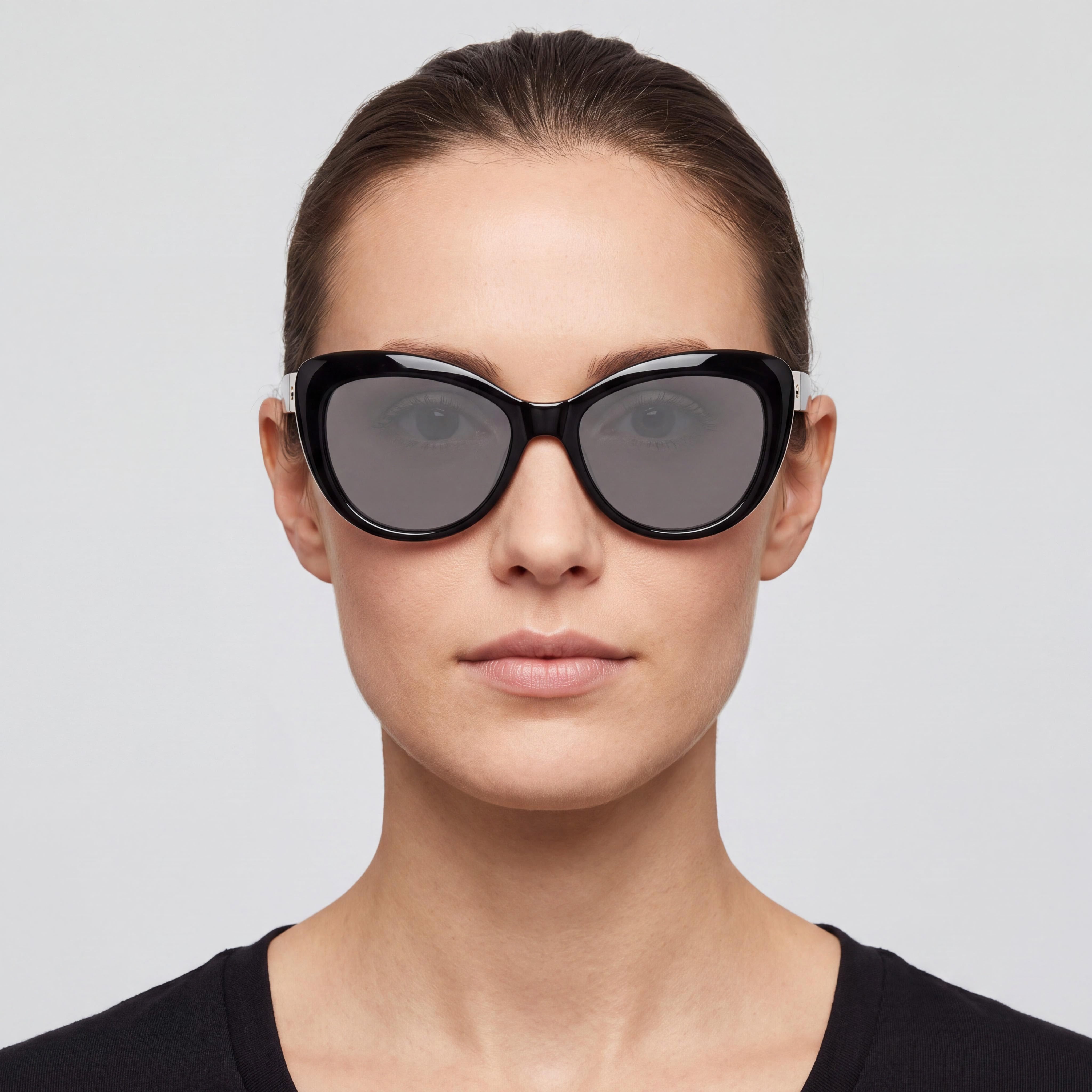 kate spade new york Emmalynn/s Women's Black Plastic Frame Gray Lens Polarized UV Protection Sunglasses 54mm, Photo 4