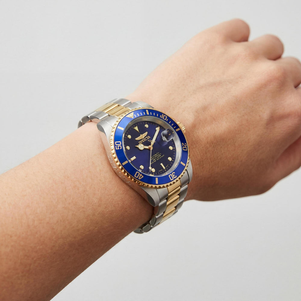 Reloj automático Invicta Pro Diver para mujer, de acero inoxidable en dos tonos y esfera azul, de 40 mm
