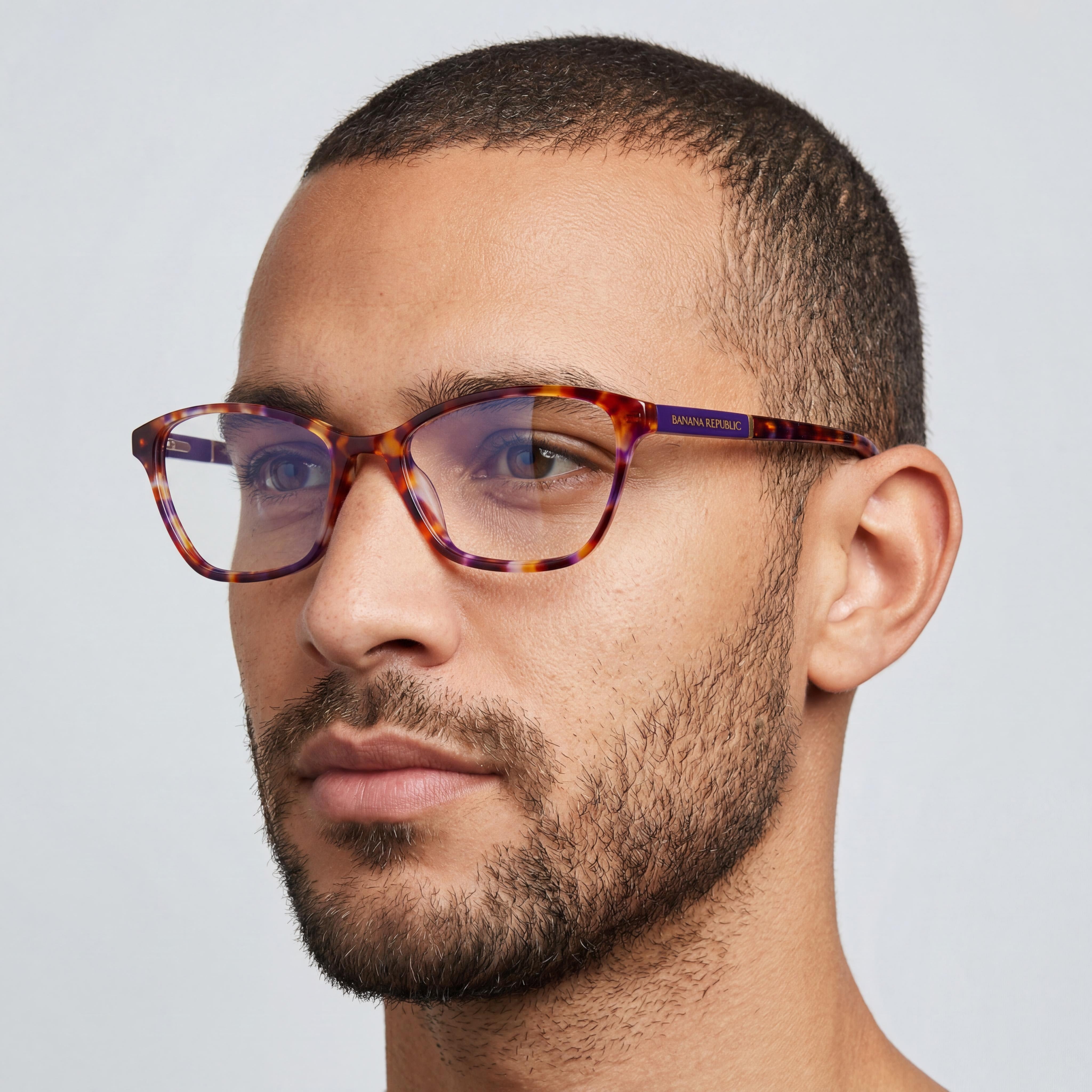 BANANA REPUBLIC Bree Men's Multi-color Prescription Ready Eyeglasses with Polycarbonate Clear Demo Lenses 53mm, Photo 4