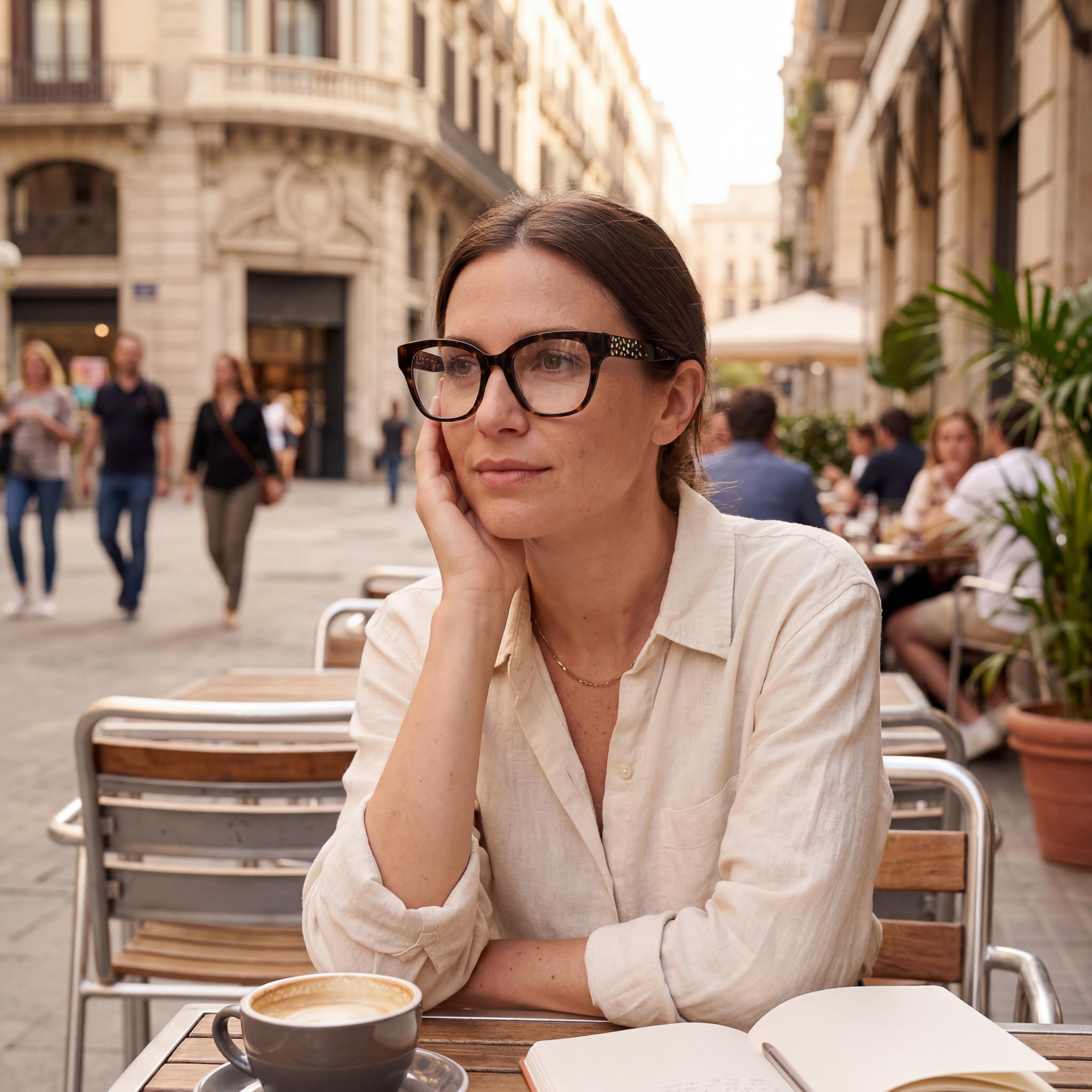 GUESS by Marciano Gm50017 Women's Dark Havana Plastic Frame Eyeglasses with Polycarbonate Lens 52-19-140, Photo 5