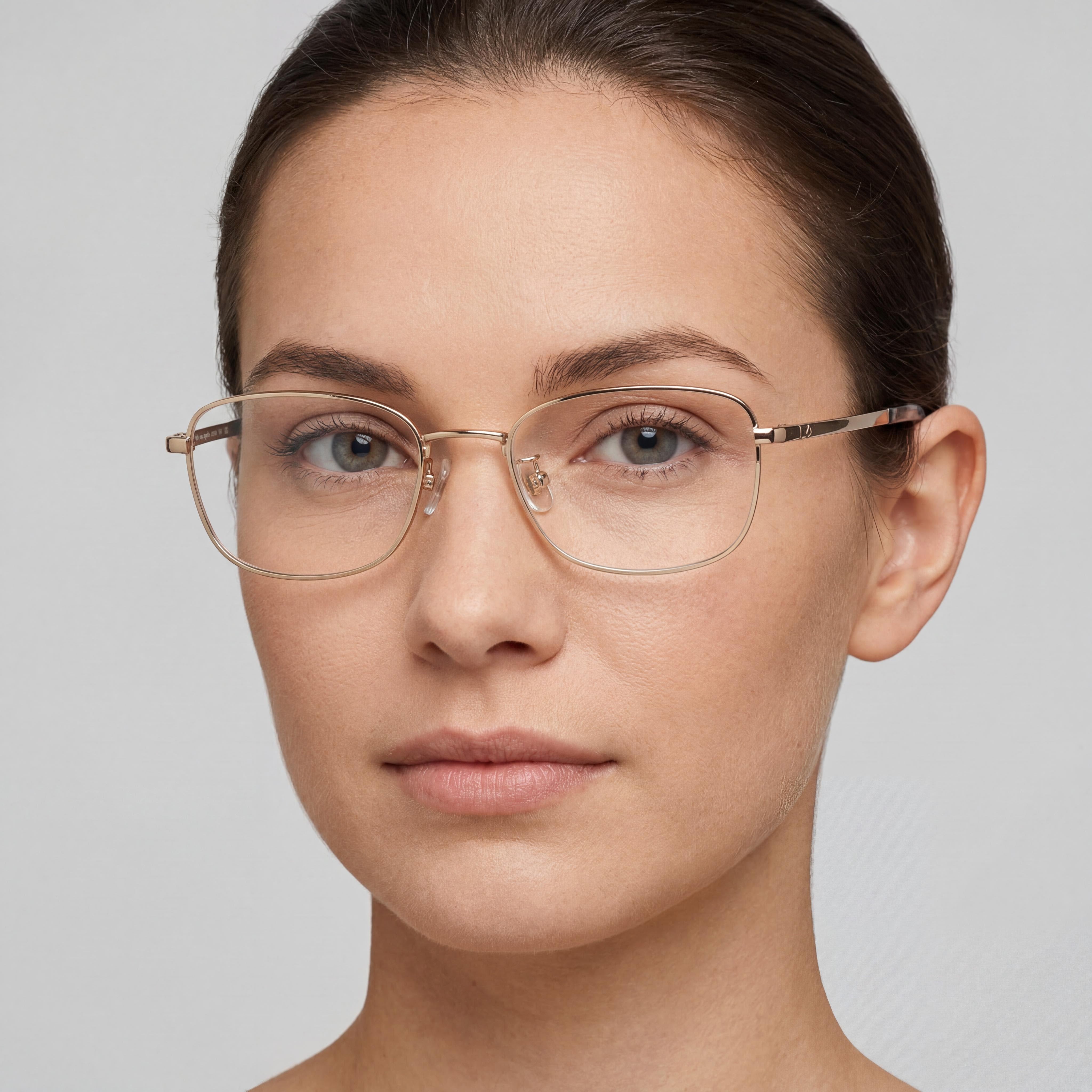 Kate Spade New York Abilene/F Women's Titanium Rose Gold Rectangle Eyeglasses 52mm, Photo 3
