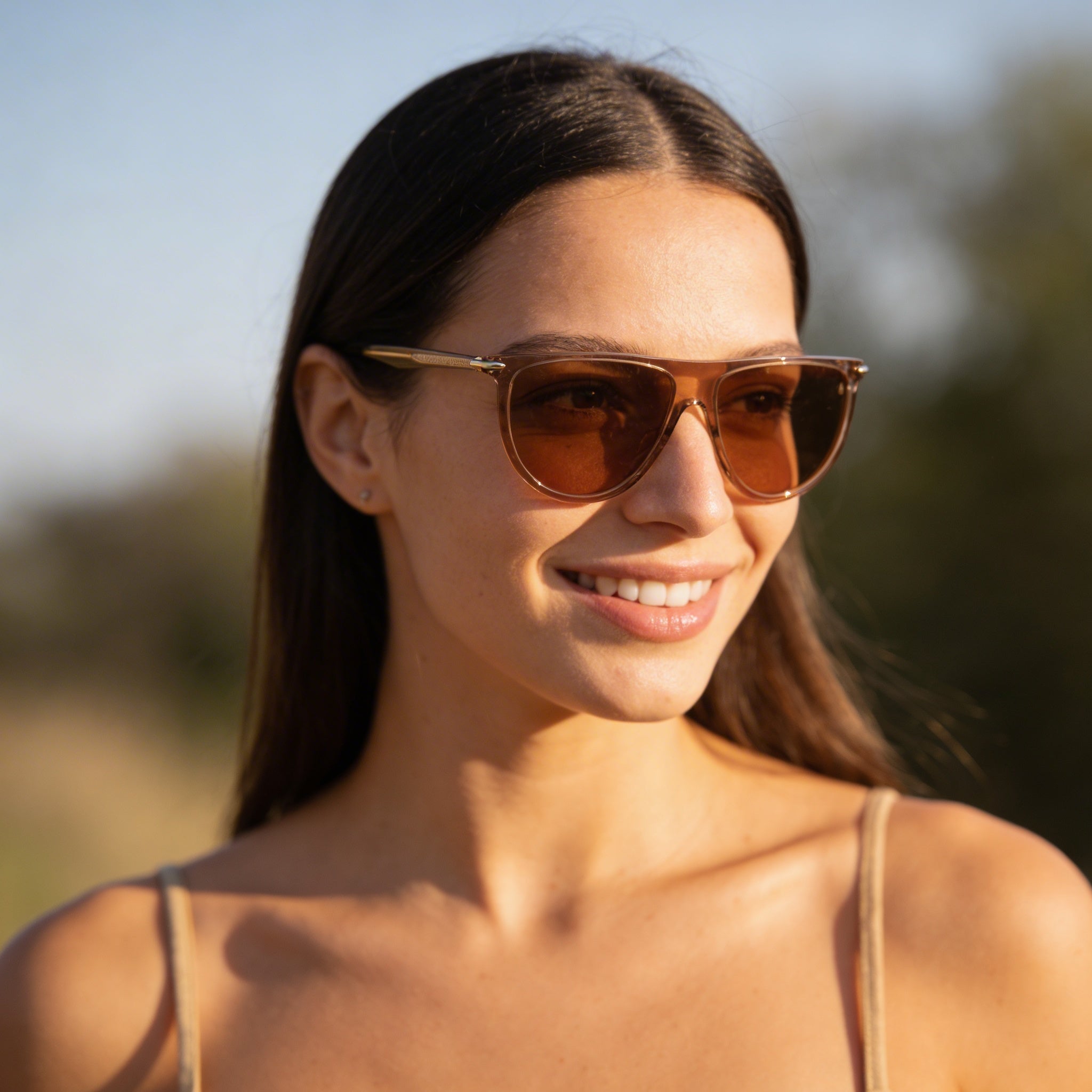 rag & bone Classic Women's Brown Acetate UV Protection Sunglasses 57mm, Photo 5