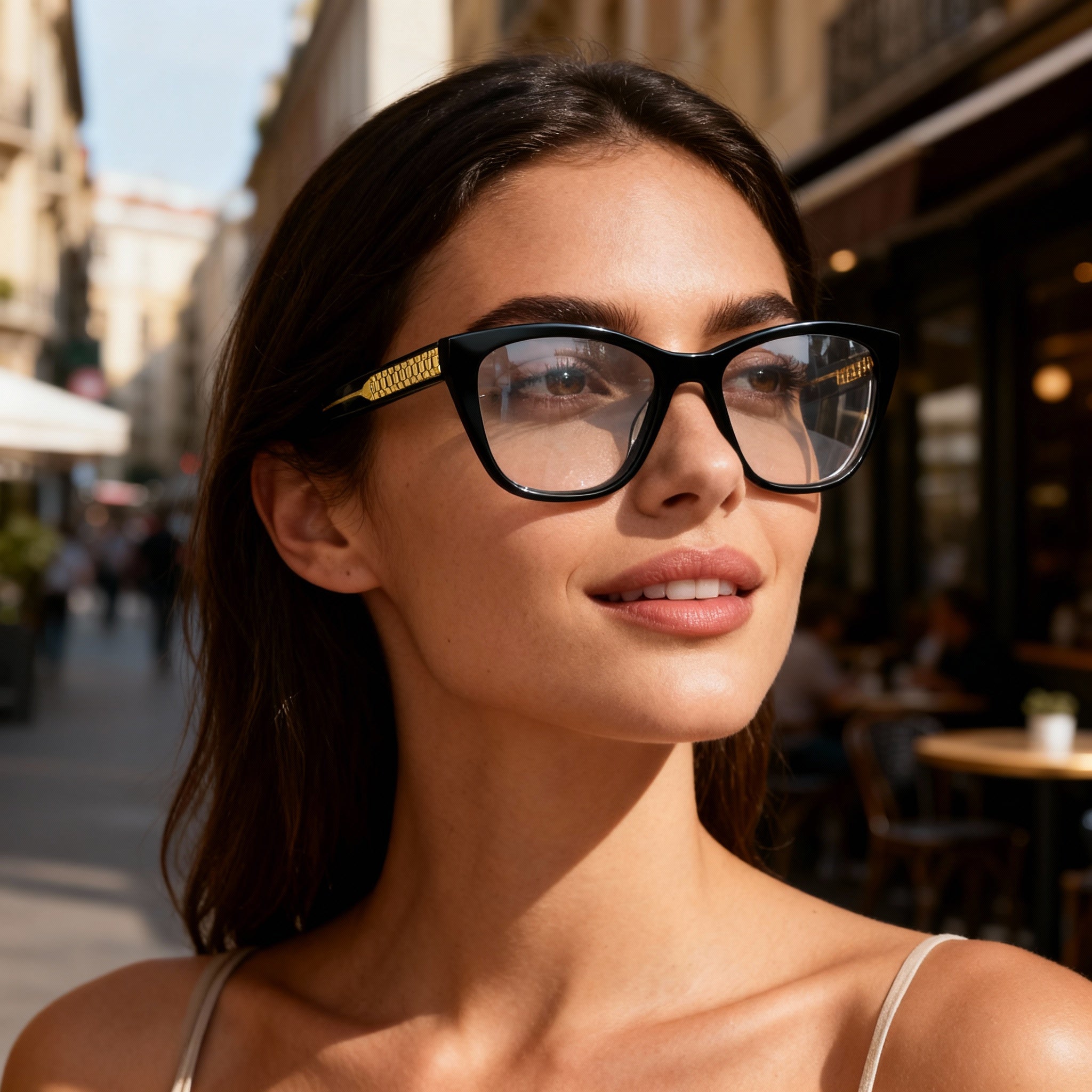 Victoria Beckham VB2665 Women's Black Acetate Prescription Optical Glasses, Bridge 17mm, Temple 140mm, Photo 3