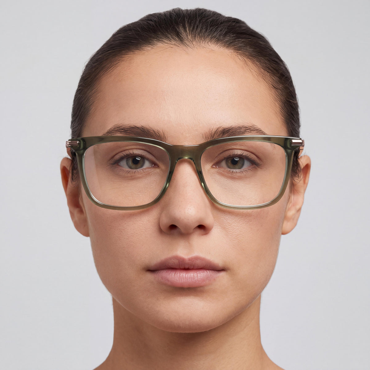 Gafas graduadas unisex Salvatore Ferragamo Sf3007, montura de acetato verde transparente, tamaño 56 mm, Photo 3