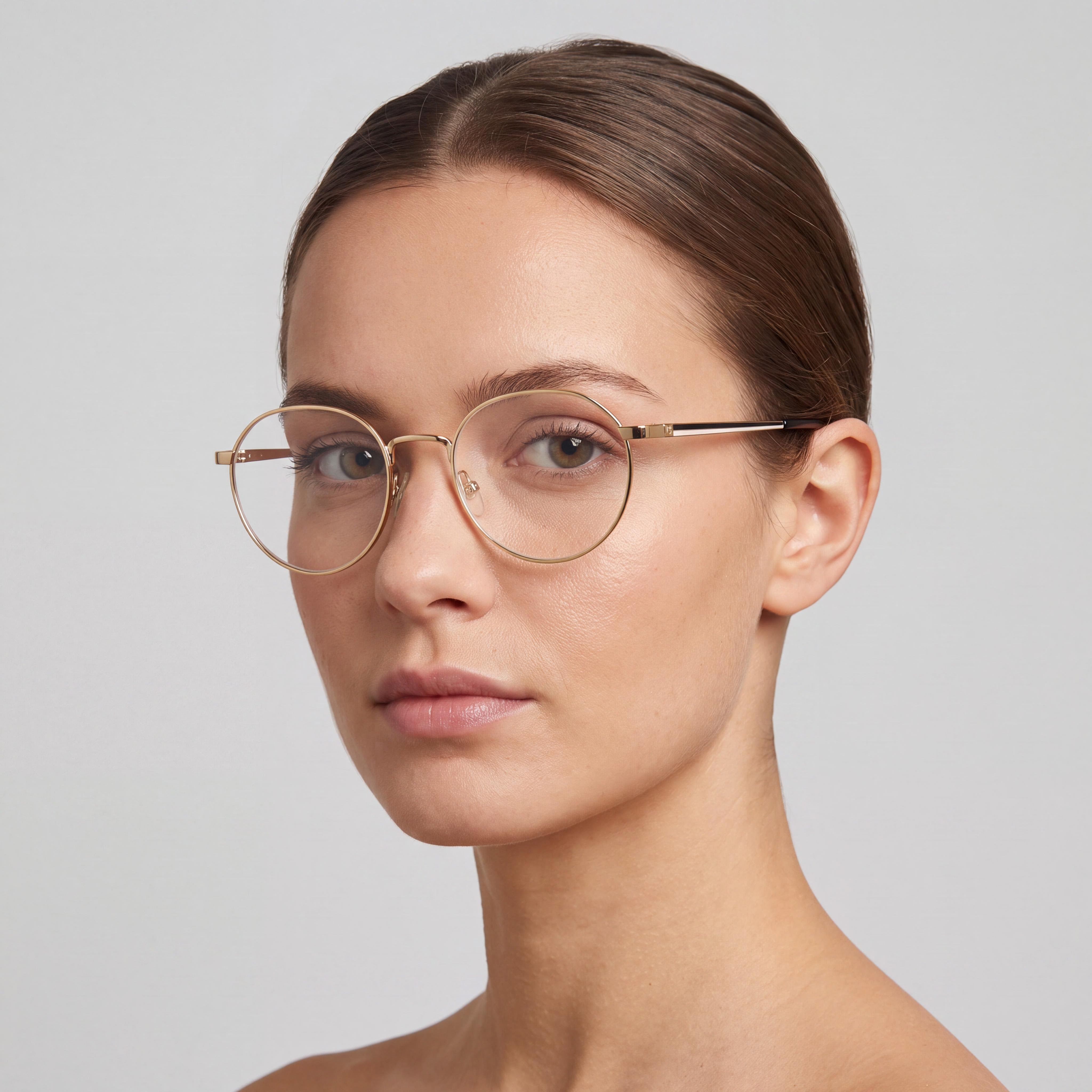 Carolina Herrera Modern Women's Multicolored Alloy Steel Non-polarised Rose Gold Eyeglasses 50mm Lens 20mm Bridge, Photo 5