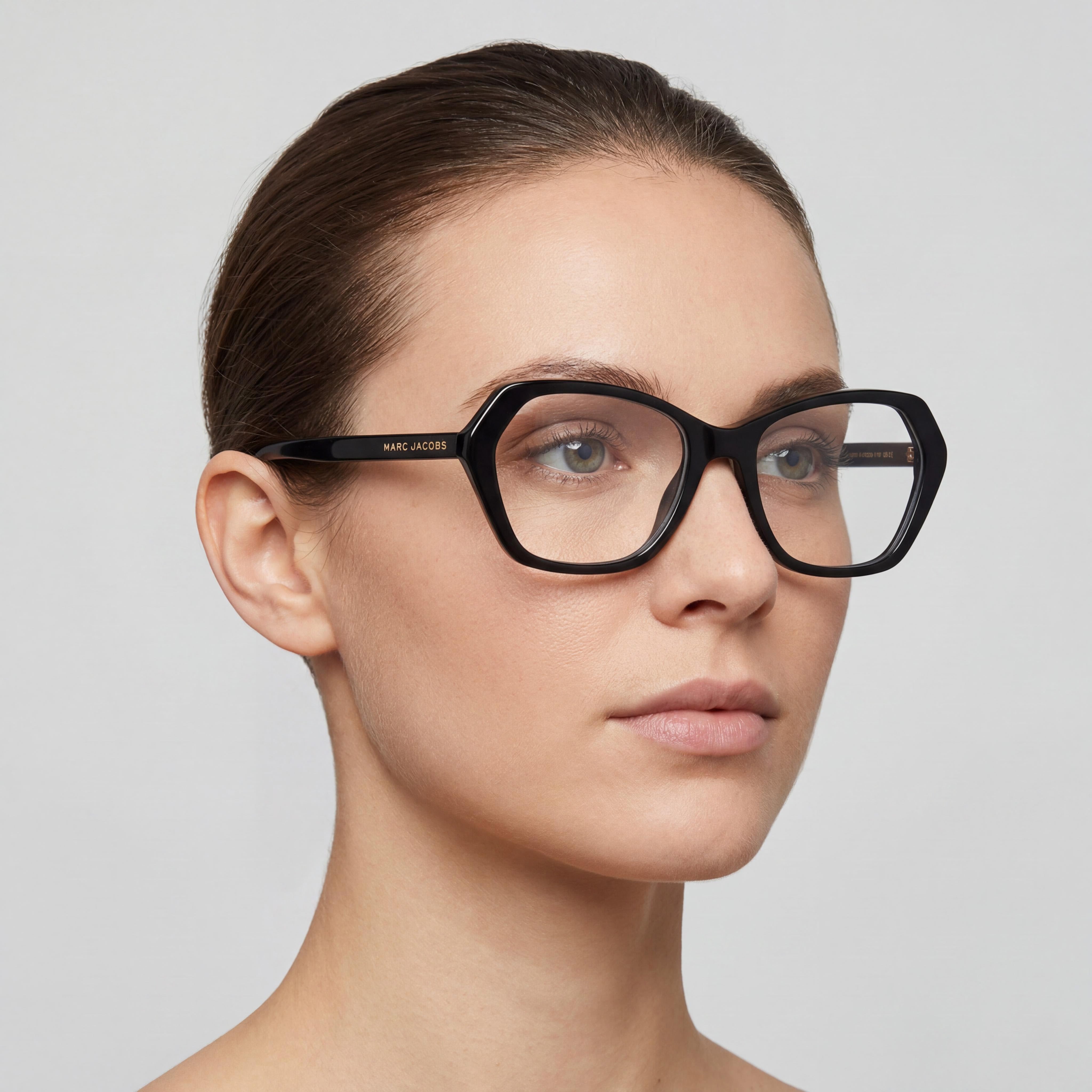 Marc Jacobs MARC 660 Women's Black Square Full Rim Acetate Optical Eyeglasses 54mm Lens, 140mm Temple, Photo 5