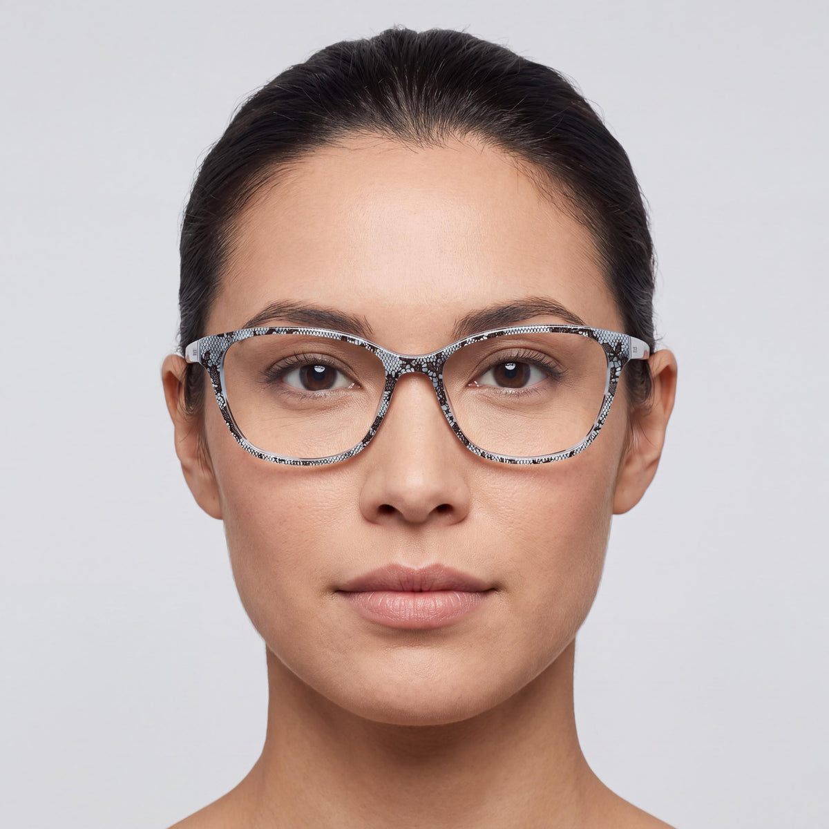 Gafas para mujer bebe Bb5220 con montura de encaje color verde azulado de acetato y lentes de policarbonato, tamaño 55-16-140, Photo 4