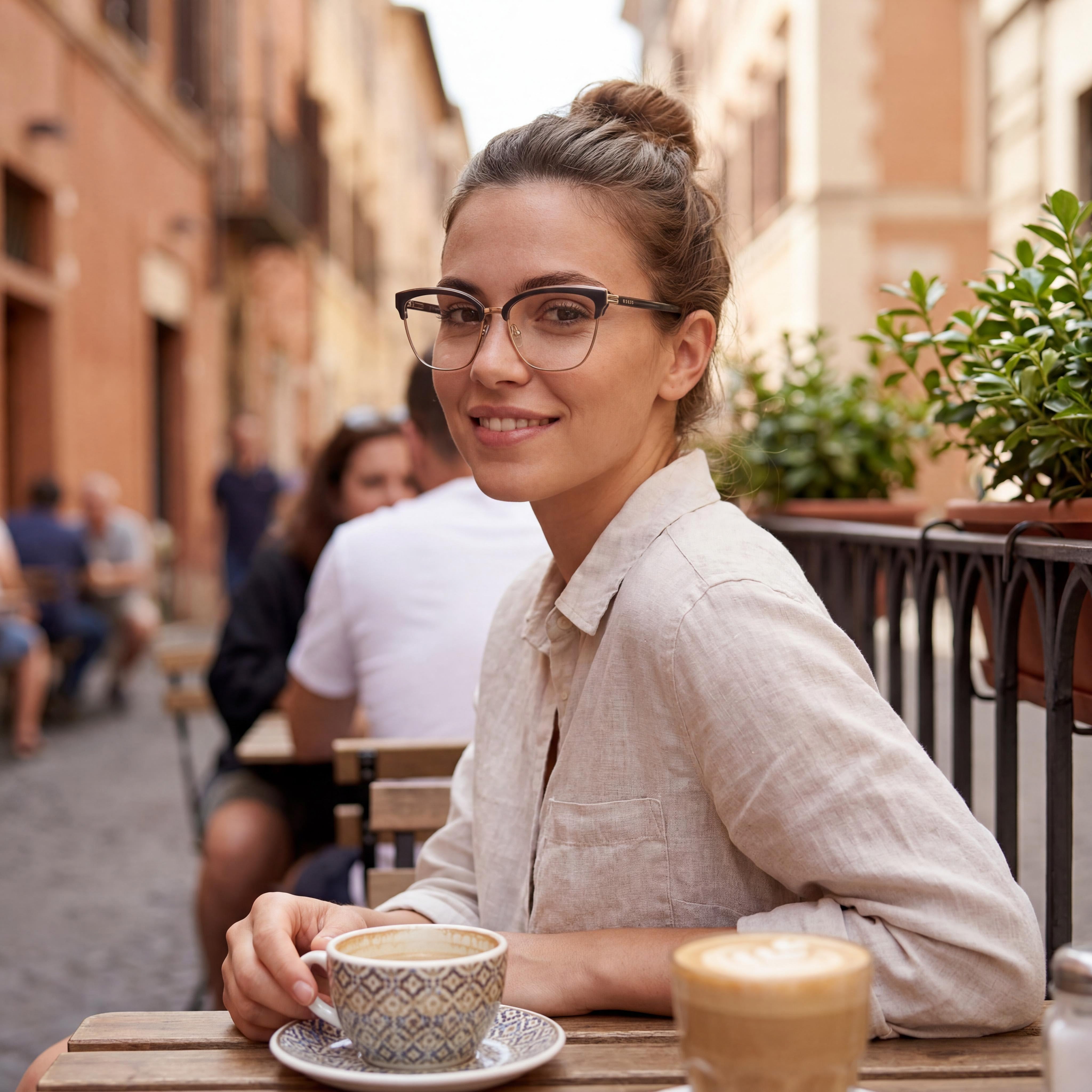 GUESS Gu2945 Women's Grey Injected Frame Eyewear with Lens Technology, 54mm Lens Width, Photo 5