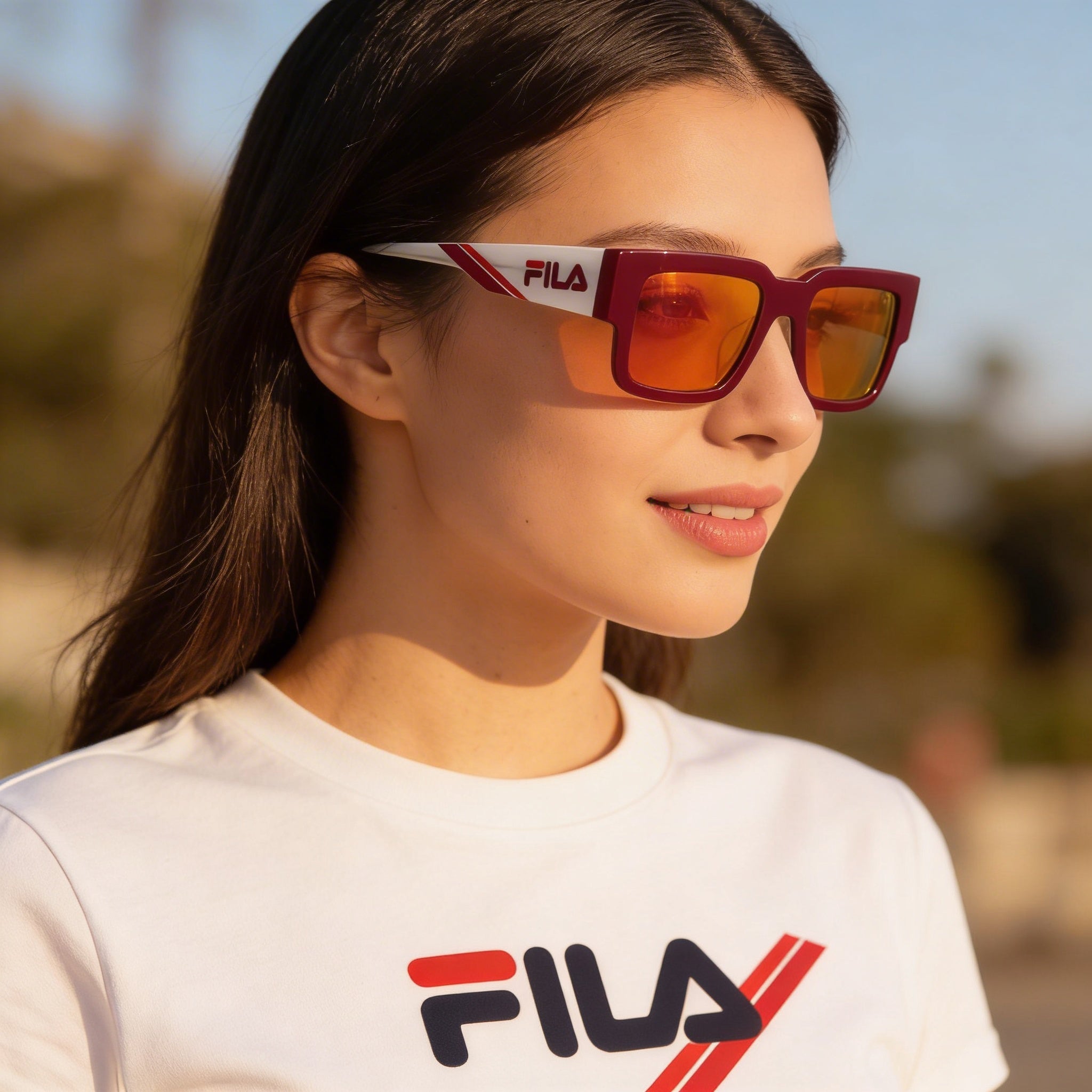 Fila Modern Unisex Acetate Frame Polycarbonate Non-Polarized Lens Sunglasses 51mm, Photo 5