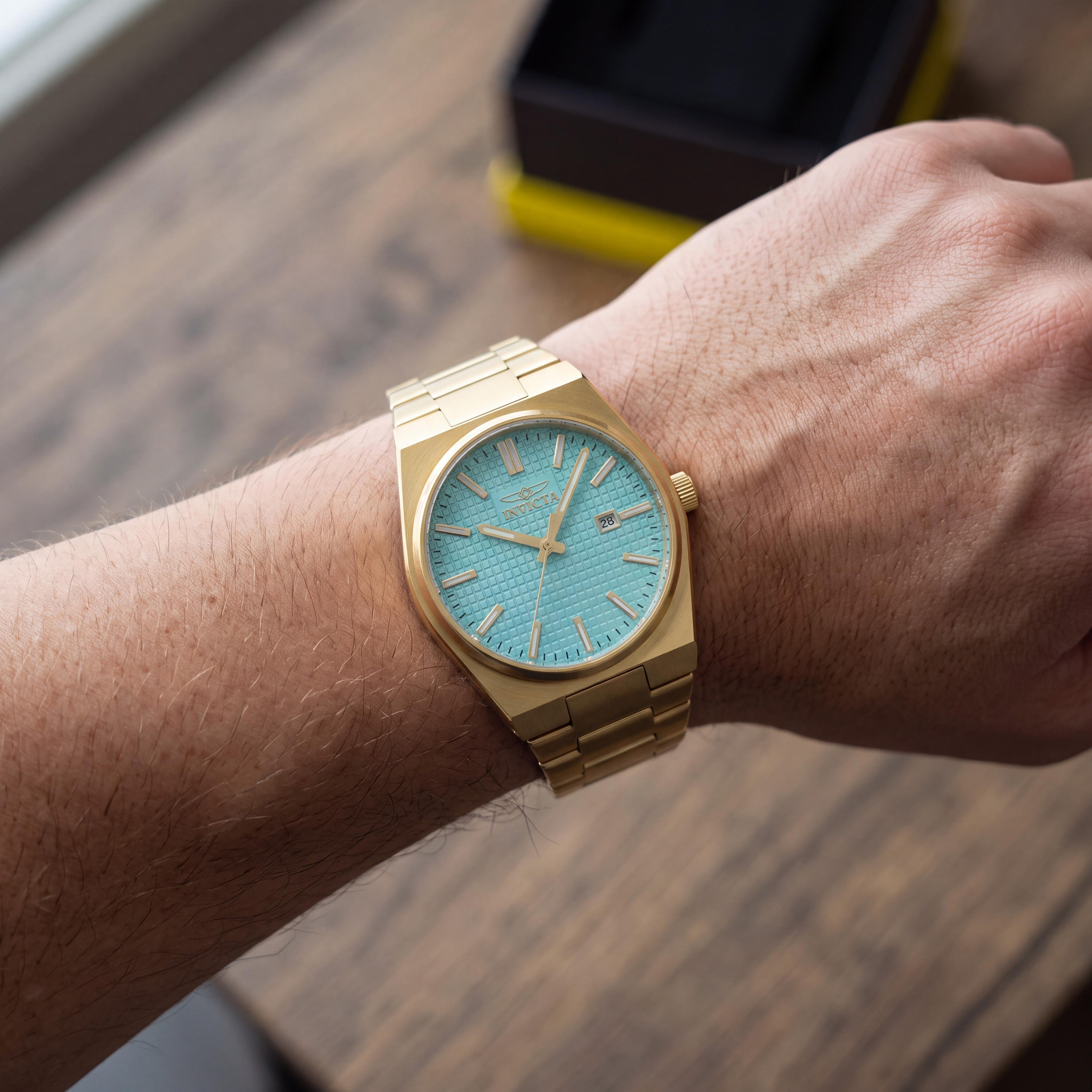Invicta Speedway 48401 Unisex Gold Stainless Steel Blue Dial Quartz Watch 40mm, Photo 3