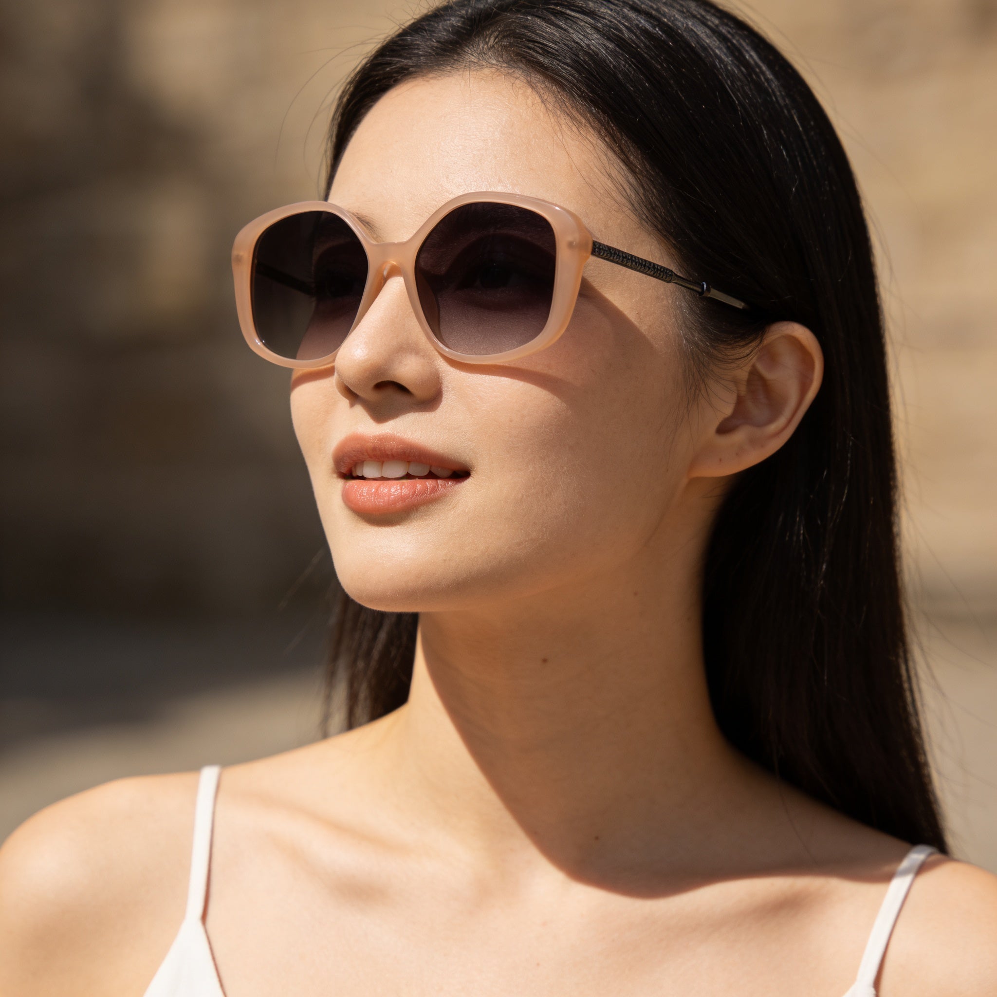 Tiffany & Co. Tf 4192 Women's Opal Nude Plastic UV Protected Sunglasses 54mm, Photo 4