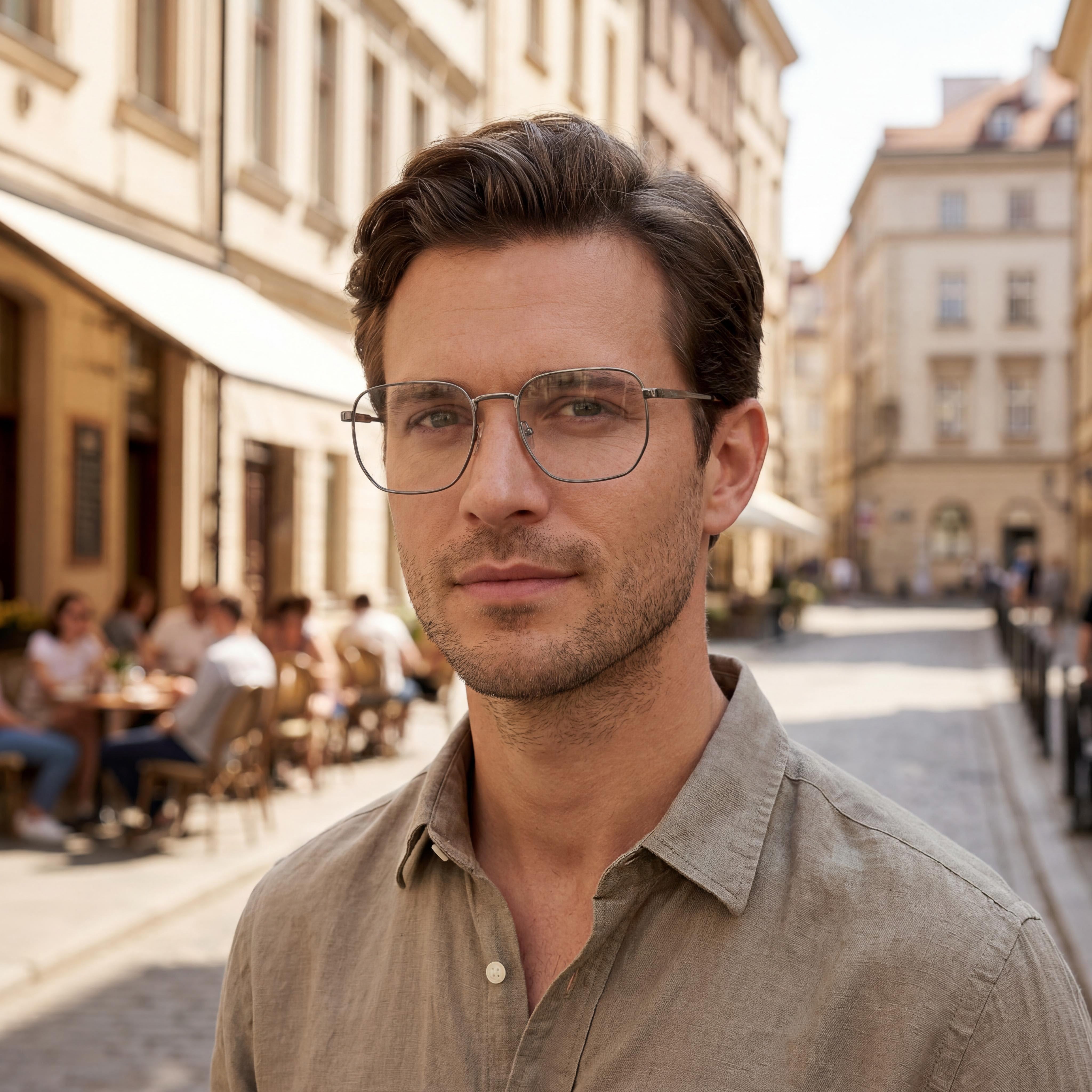 Polaroid Modern Men's Non-Polarised Acetate Dark Ruthenium Frame & Lens Sunglasses 54-19-140mm, Photo 5