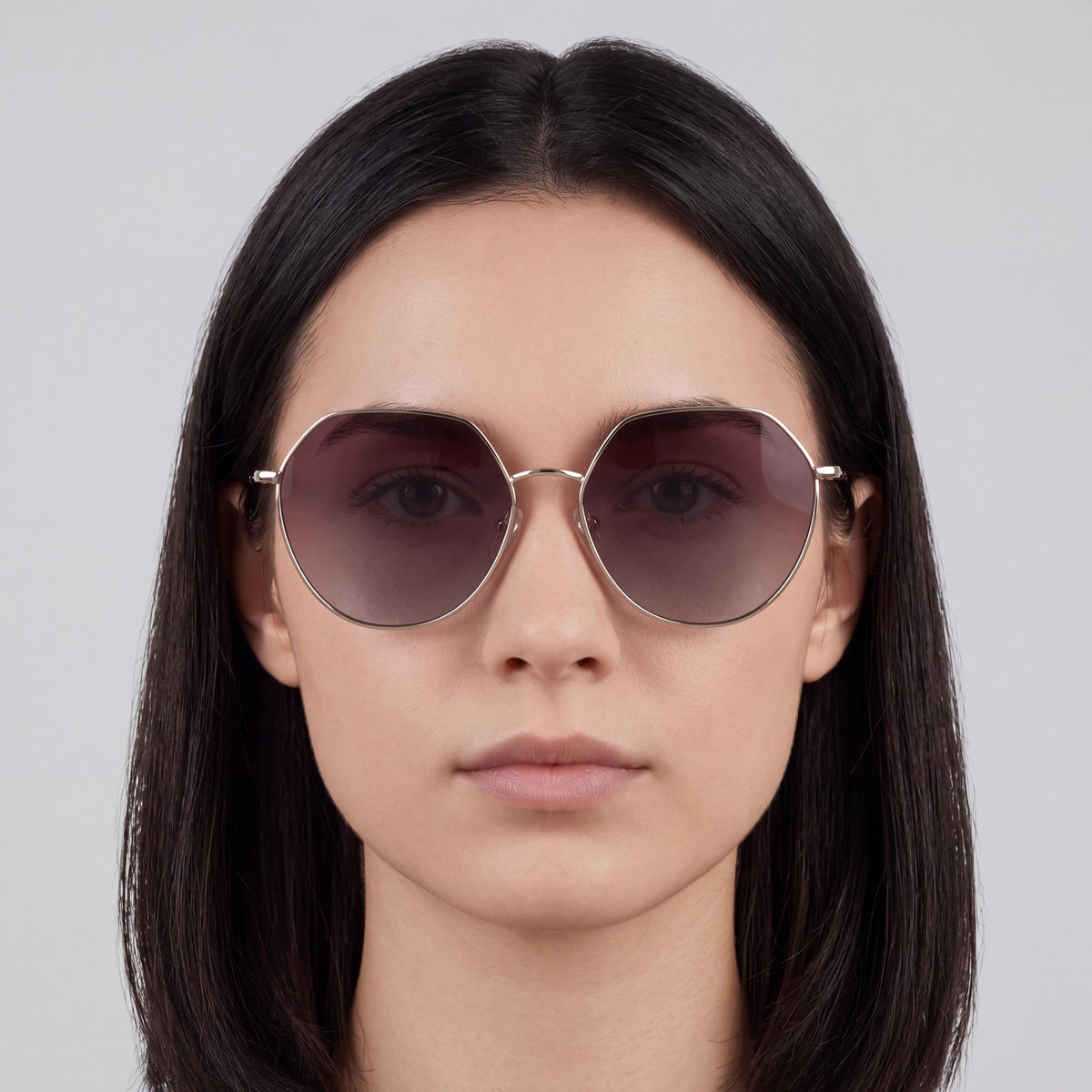 Longchamp Casual Unisex Gold Rose Titanium Frame UV Protection Sunglasses 60mm, Photo 4
