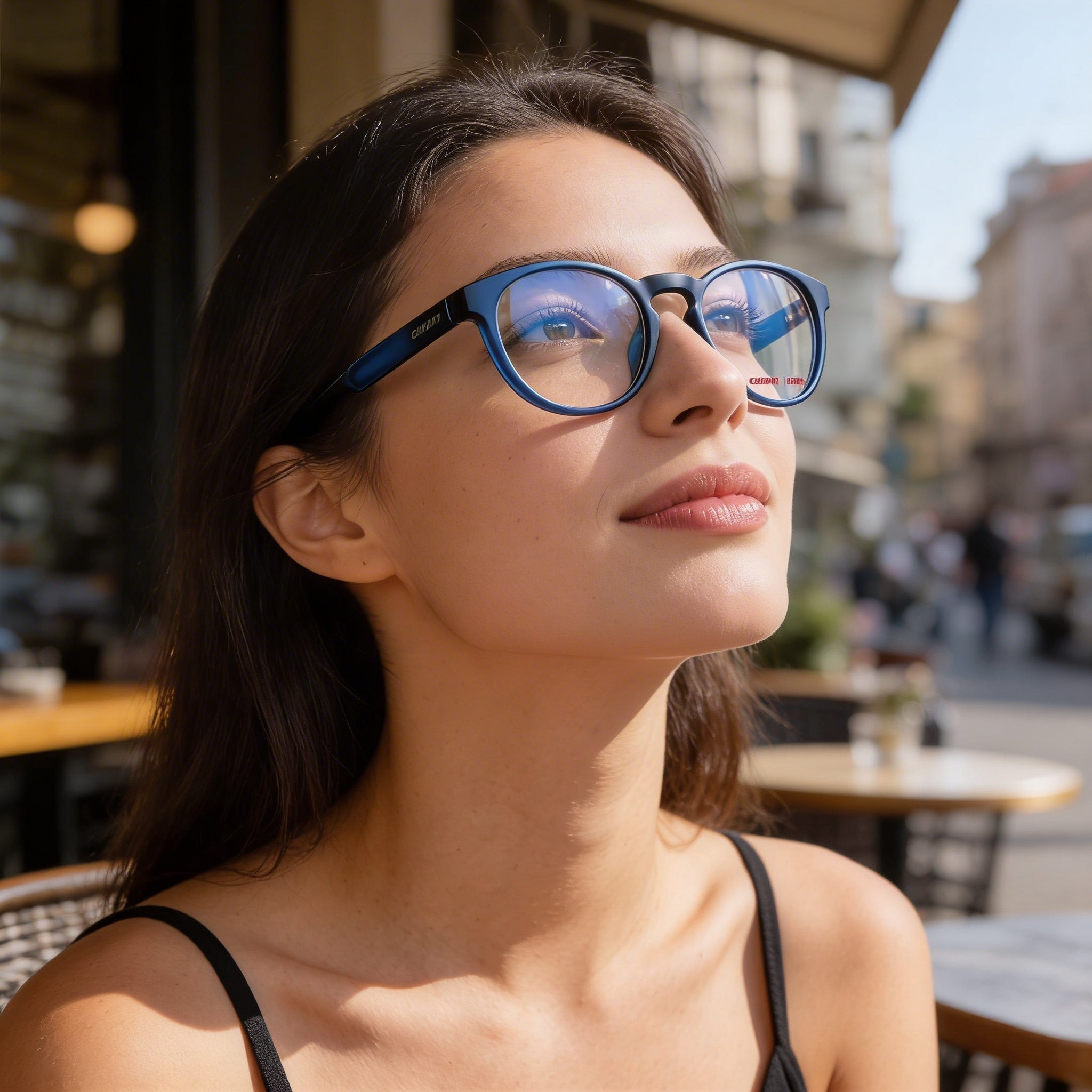 Carrera Ducati CARDUC 019 Male Matte Blue Black Injected Propionate Round Pantos Eyewear Frame 50mm, Photo 4