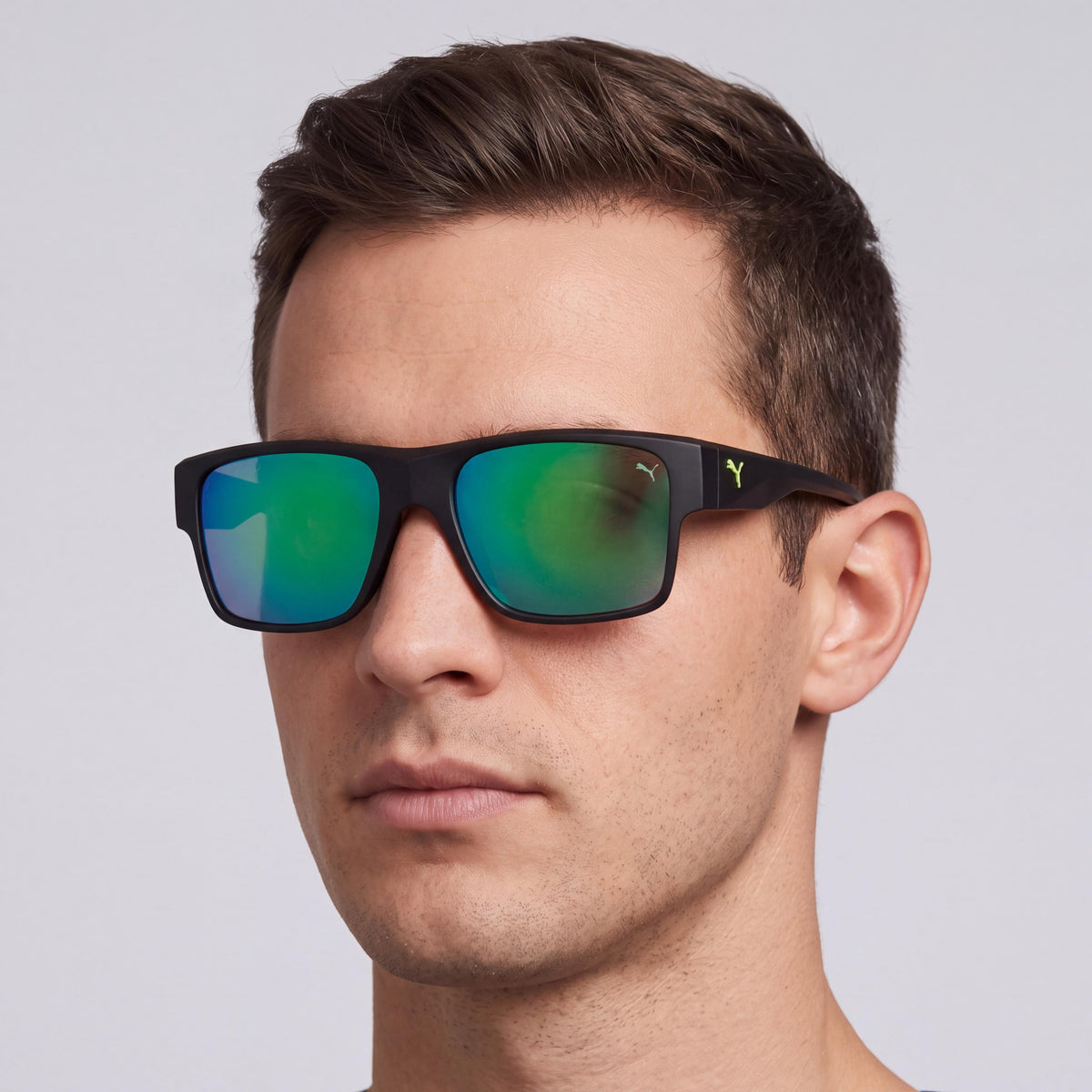 PUMA 0403s-002 Men's Sport Sunglasses with Black Injection Frame and Red Non-Polarized Lenses 64mm, Photo 4