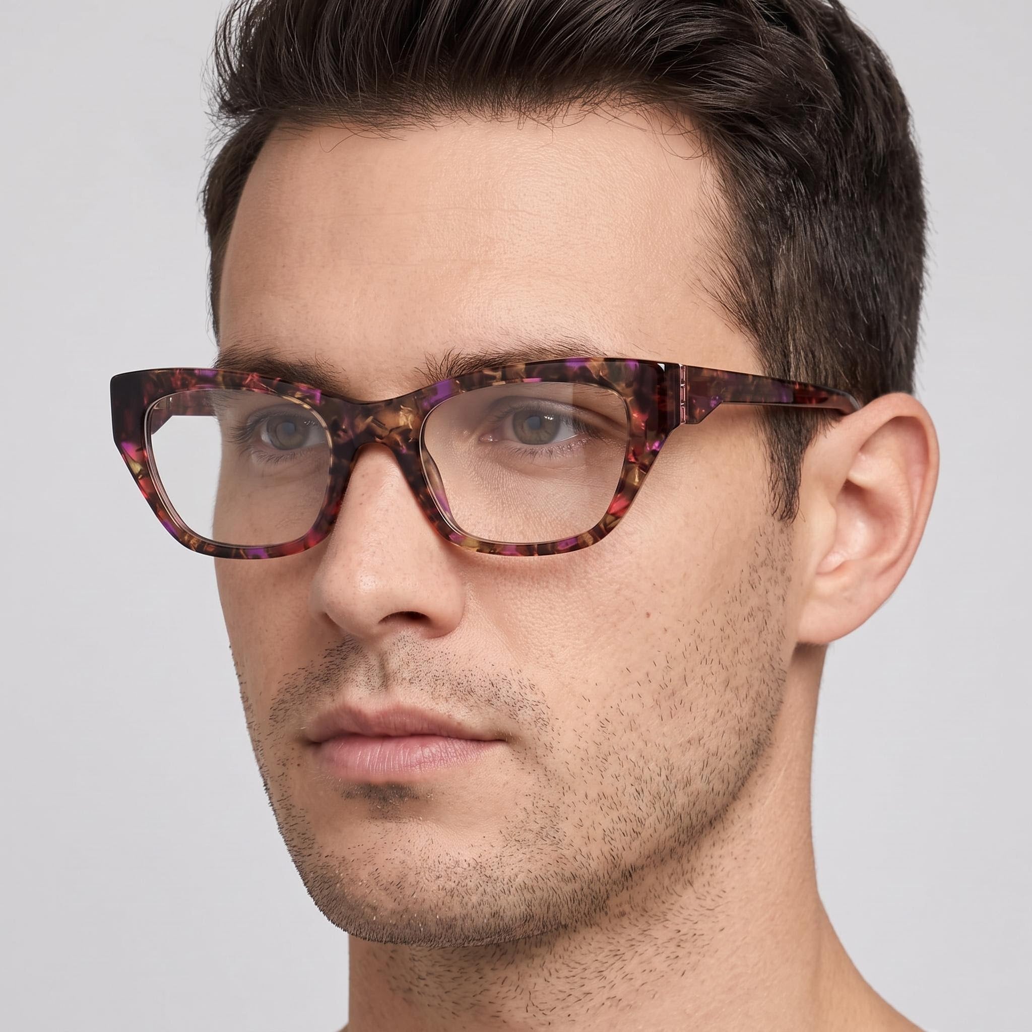 Guess Gm0361-s Men's Pink Plastic Frame Eyewear with 52mm Lens Width, 21mm Bridge Width, 140mm Temple Length, Photo 3