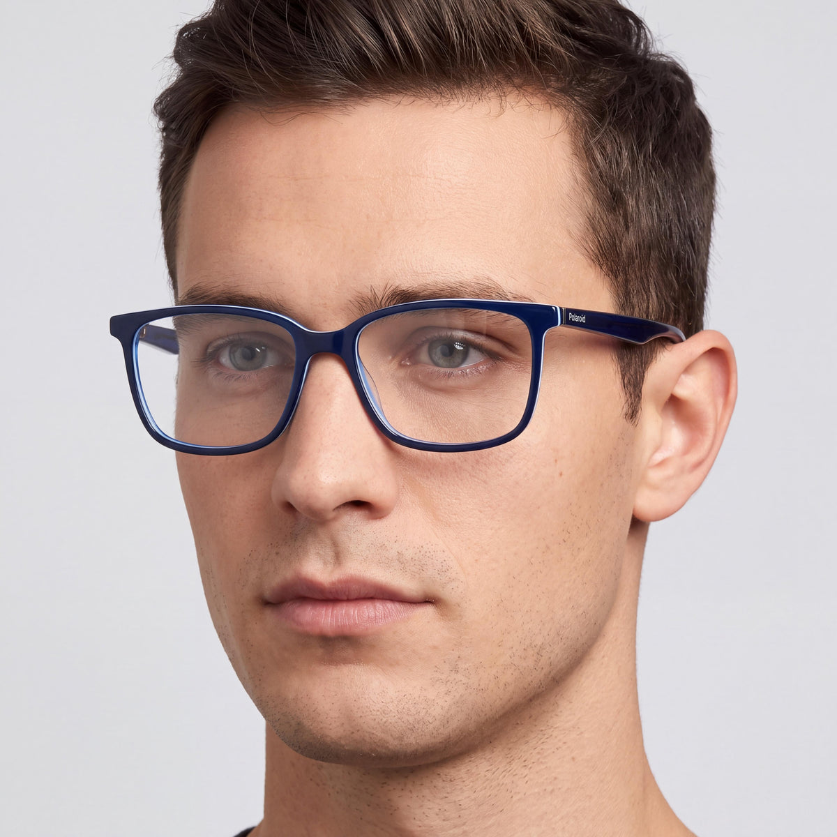 Polaroid D394 Men's Classic Plastic Eyeglasses Frame Blue Azure 55mm, Photo 4