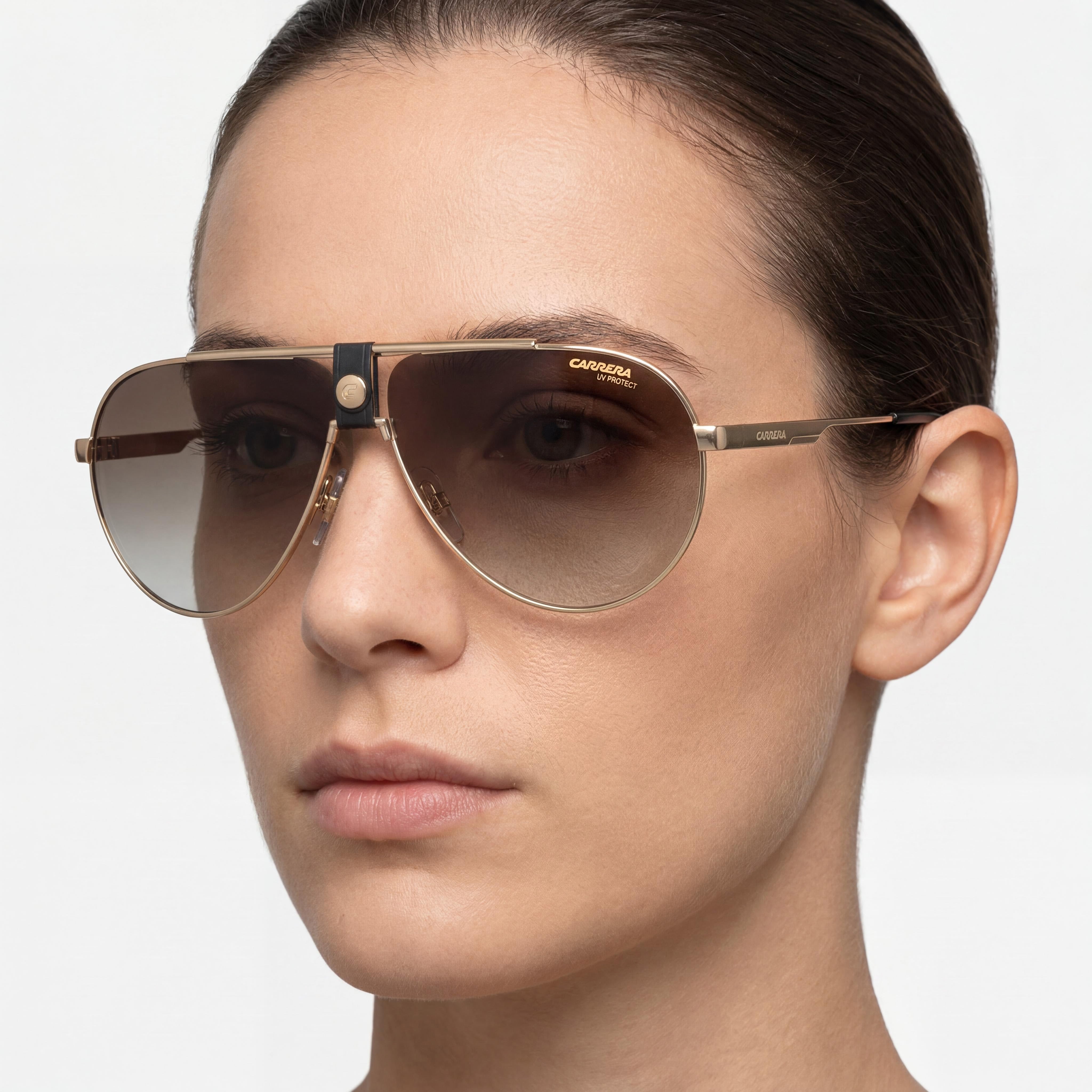 Carrera 1033/S Gold Aviator Metal Unisex Sunglasses, Photo 5