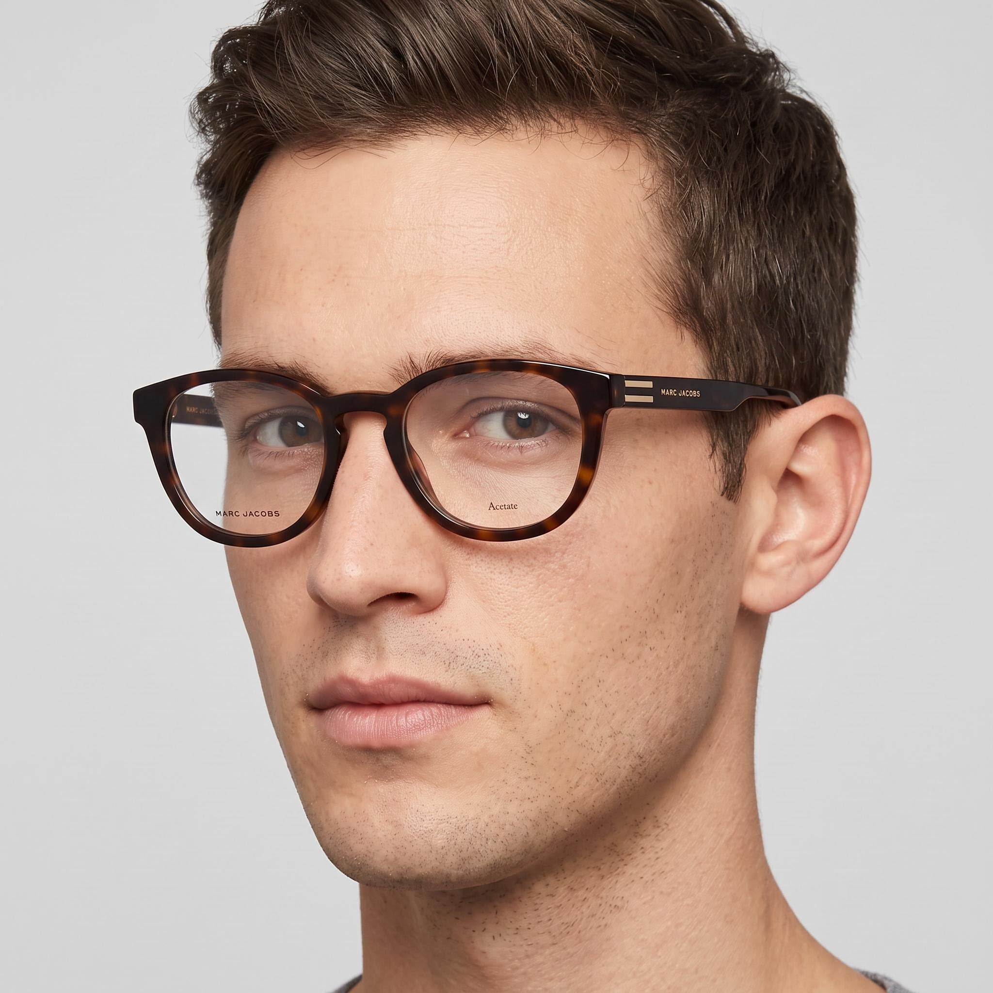 Gafas de sol Marc Jacobs Modern Unisex Havana con montura de acetato y lentes de policarbonato no polarizadas de 51 mm, Photo 5