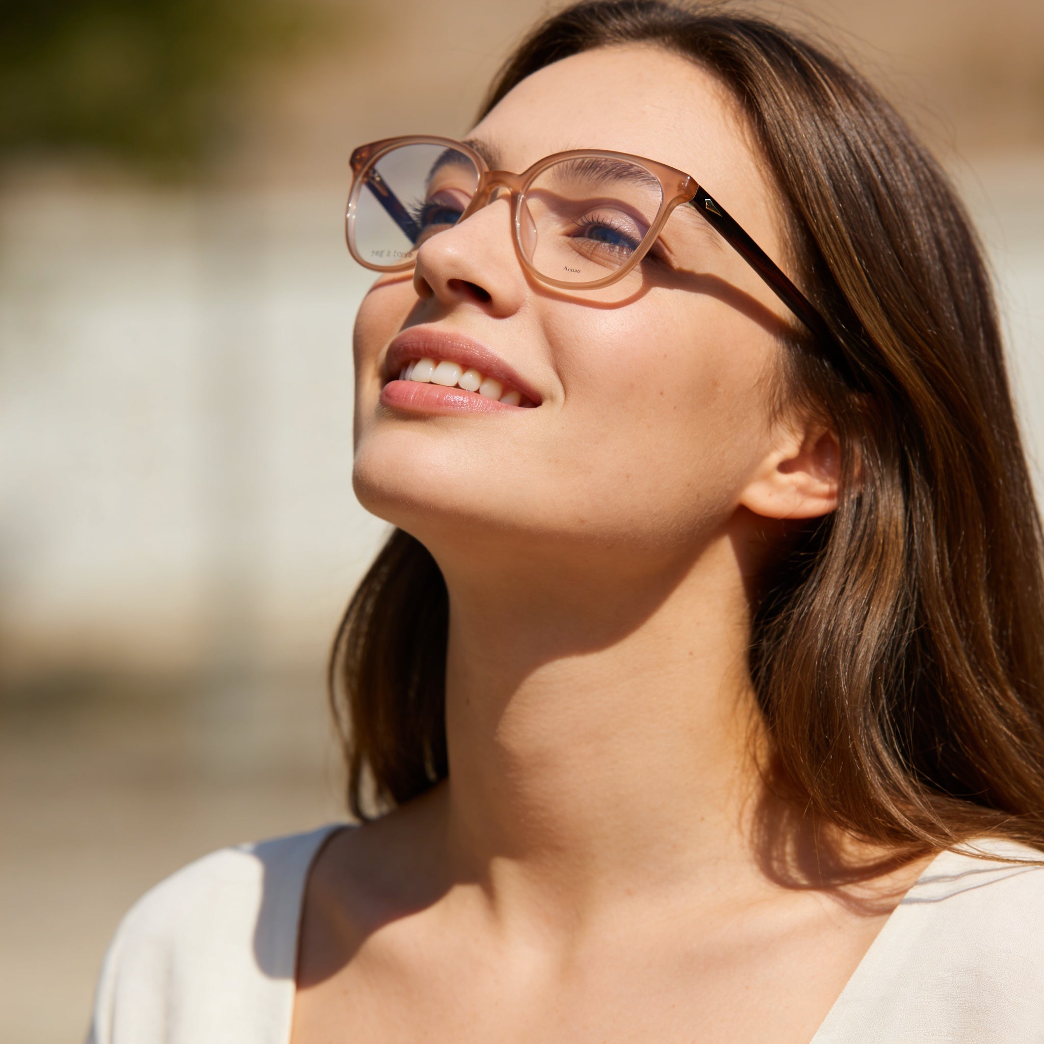 rag & bone Modern Women's Eyewear in Brown Acetate Frame with Polycarbonate Lenses, 52mm Lens Width, Photo 4