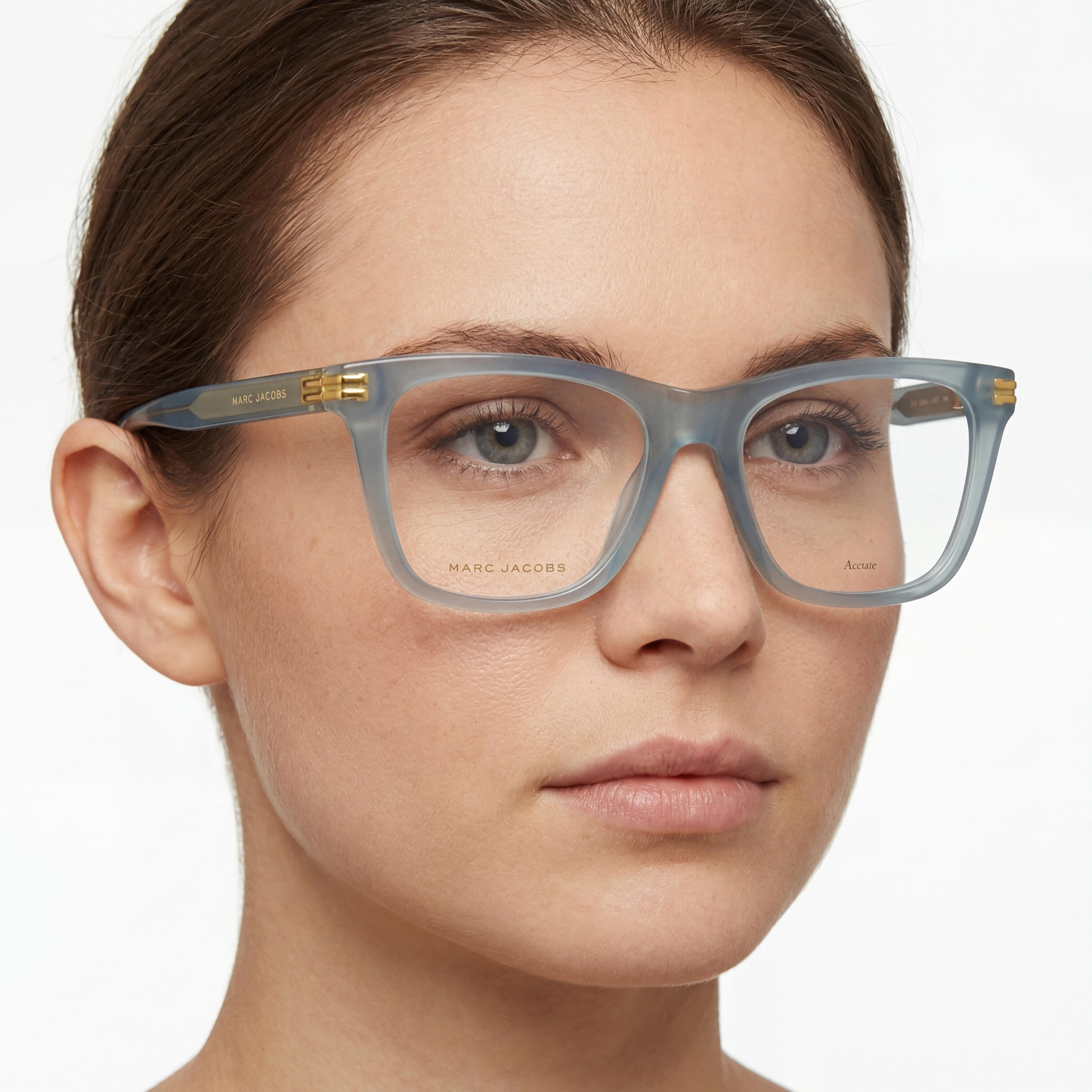 Gafas de sol Marc Jacobs Modern para mujer, montura completa, acetato azul, protección UV, ancho de lente de 52 mm, Photo 4